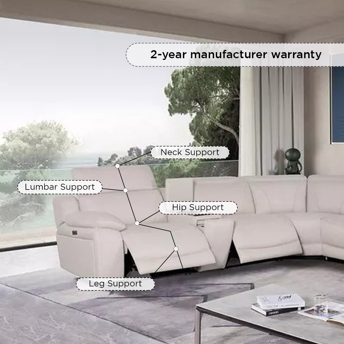 كنبة استرخاء ركنية مرِنة بـ5 مقاعد ومسند رأس قابل للتعديل وشاحن لاسلكي من طوكيو-hbxlivingroom-sofasandarmchairs-cornersofas-image-24
