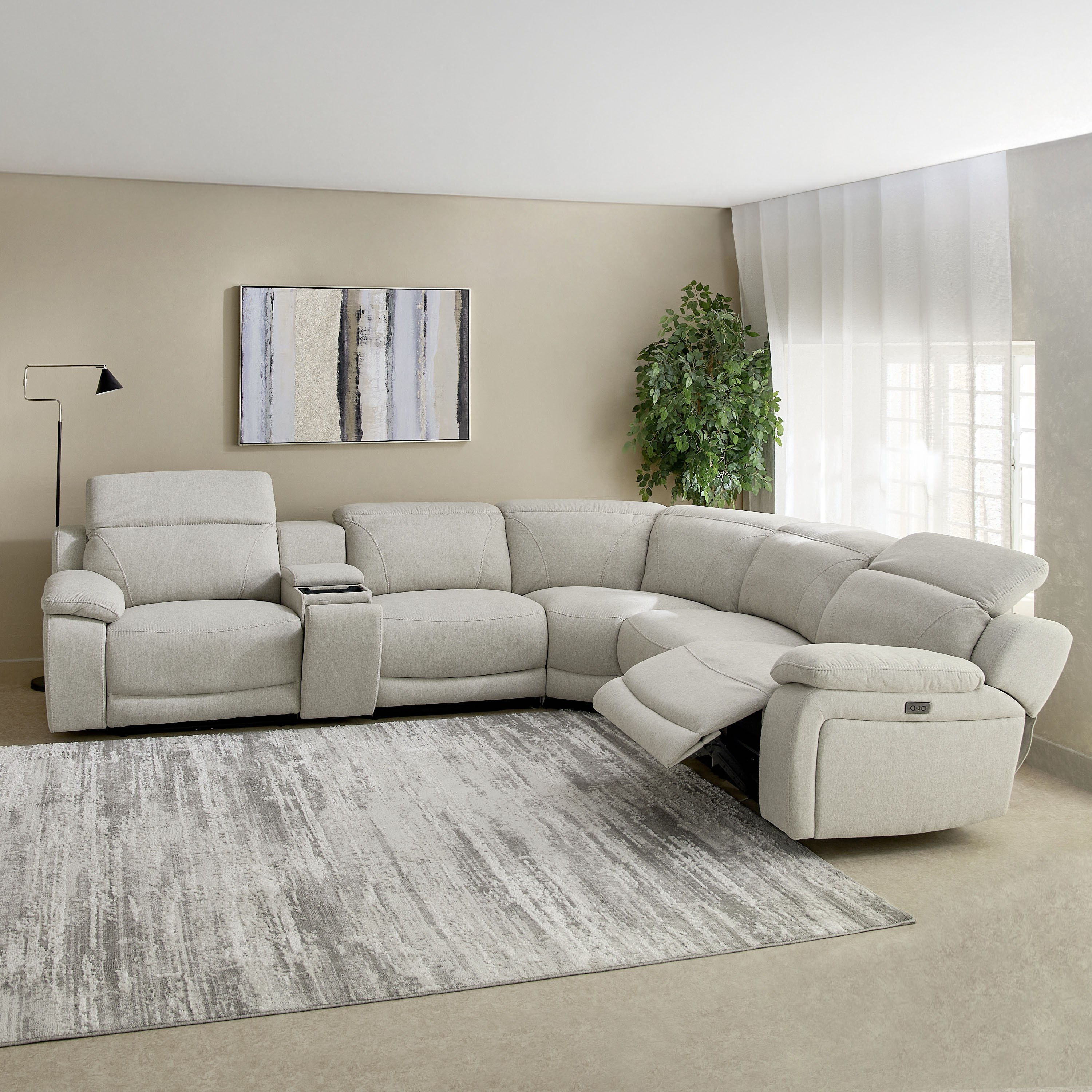 كنبة استرخاء ركنية مرِنة بـ5 مقاعد ومسند رأس قابل للتعديل وشاحن لاسلكي من طوكيو-hbxlivingroom-sofasandarmchairs-cornersofas-image-7