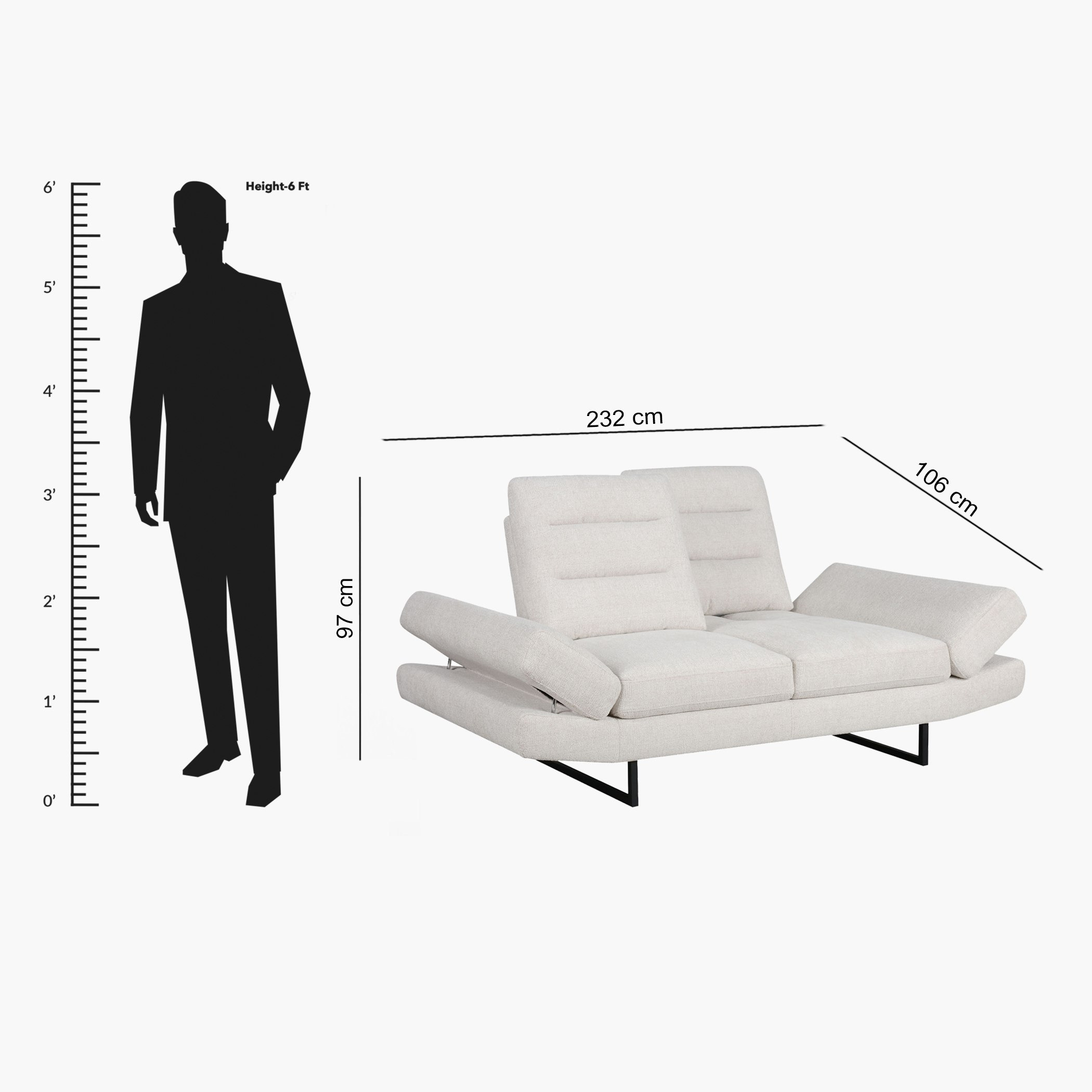 Brazil 3-Seater XL Fabric Sofa with Adjustable Back -hbxlivingroom-sofasandarmchairs-sofas-image-9