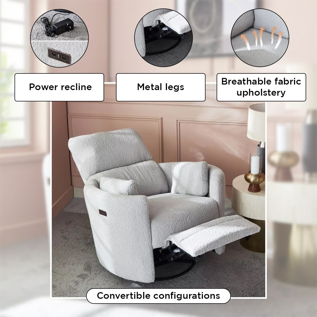 Asos Electric Power Armchair Fabric Recliner with Swivel-hbxfurniture-sofasandarmchairs-reclinersofas-image-12