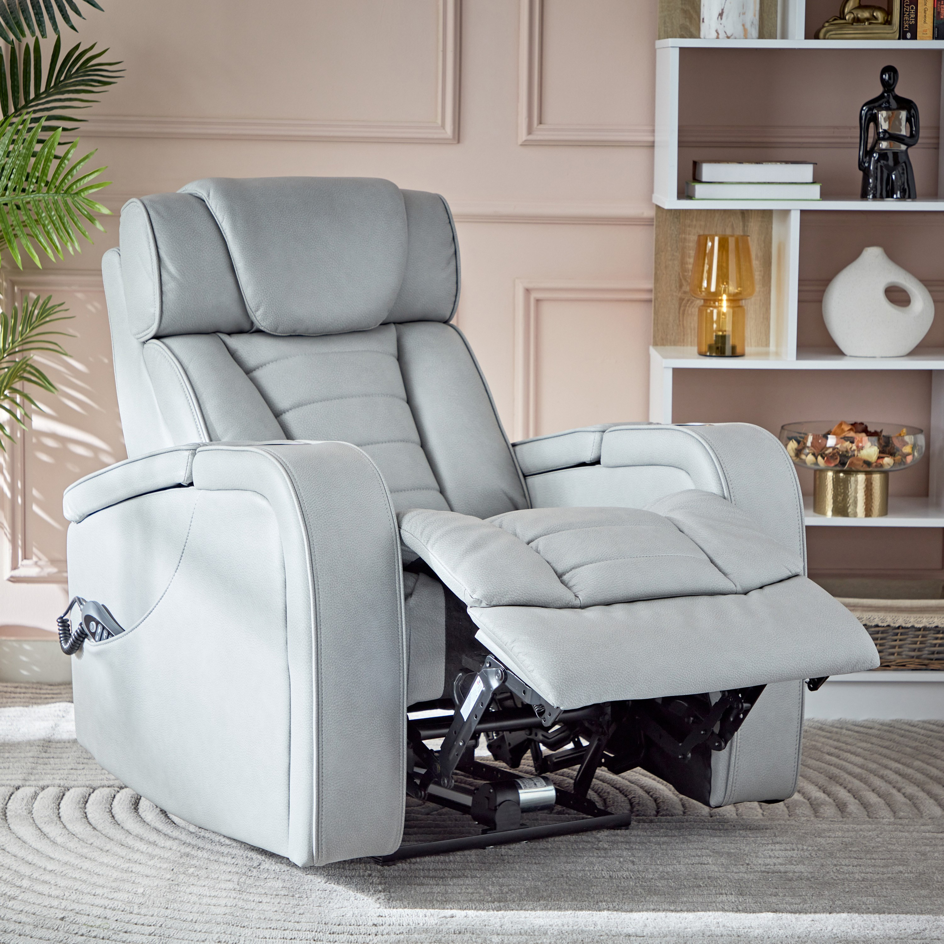 Power electric outlet recliner