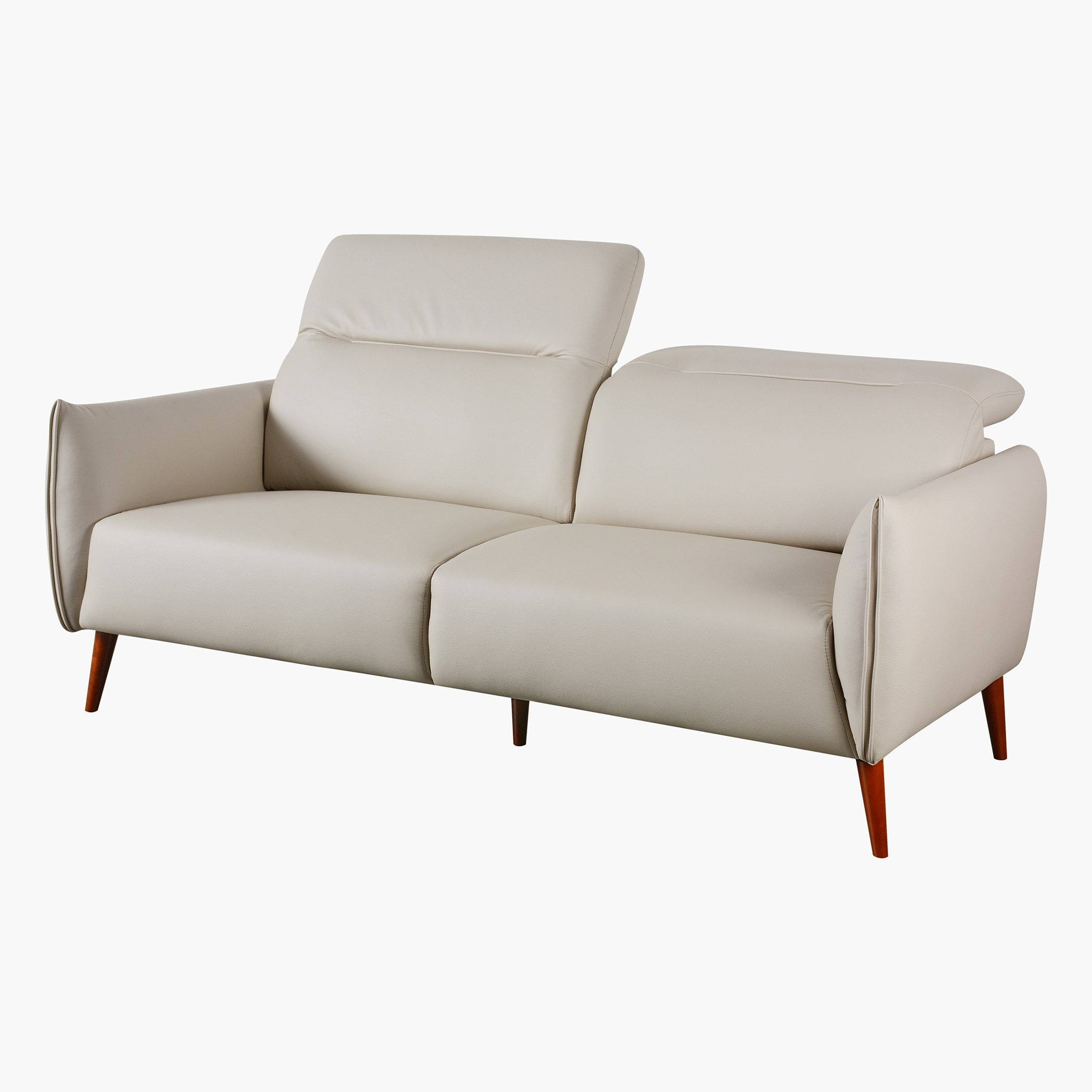 كنبة جلد صناعي ثلاثة مقاعد مع مسند رأس قابل للتعديل من كومو-hbxlivingroom-sofasandarmchairs-sofas-image-2