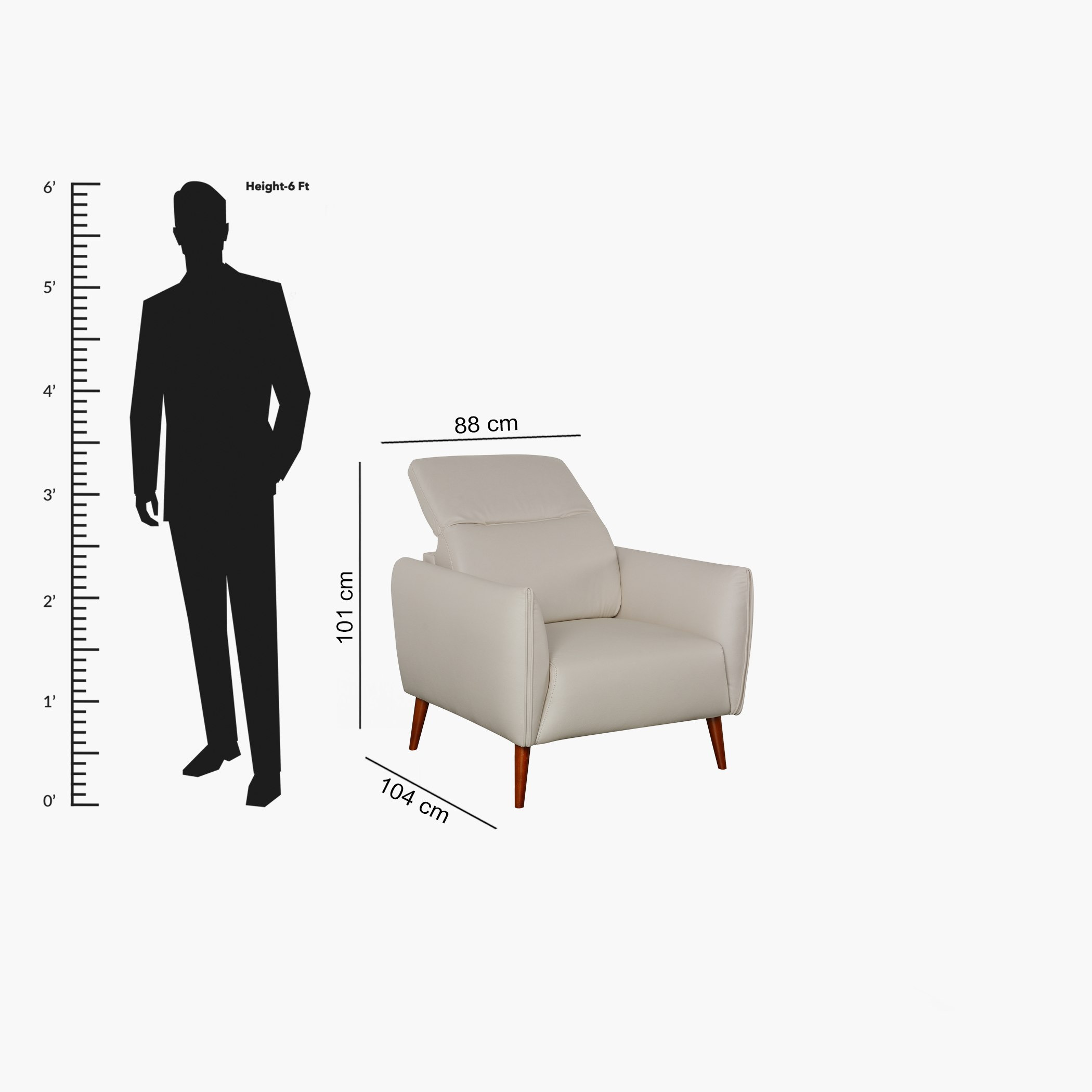 كرسي من الجلد الصناعي مع مسند رأس قابل للتعديل من كومو-hbxlivingroom-sofasandarmchairs-sofas-image-10