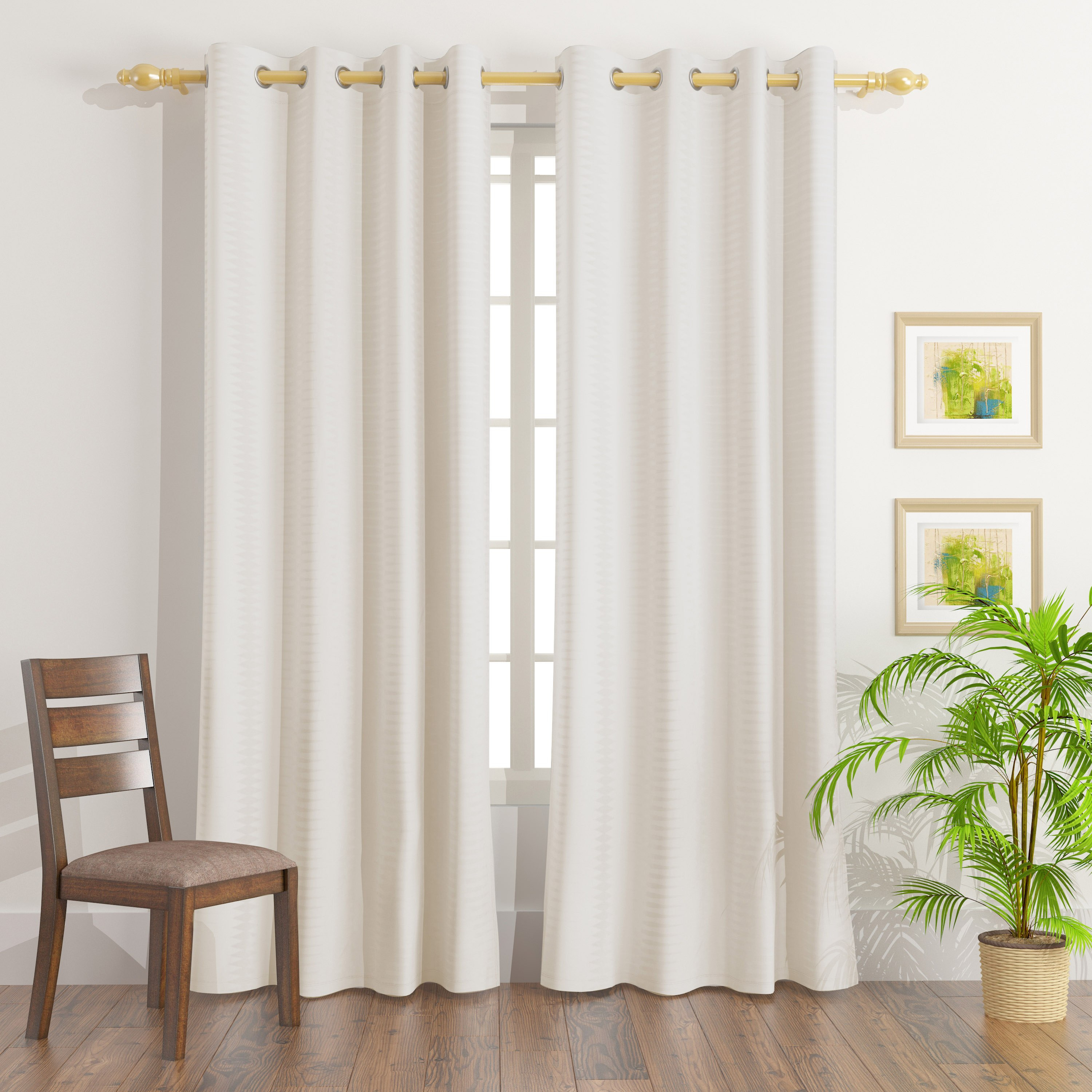 Braxton Ava Yana 2-Piece Extra-Long Sheer Curtain Set - 140x300 cm-PROMO_HB_AE_B1G1_250925-image-1