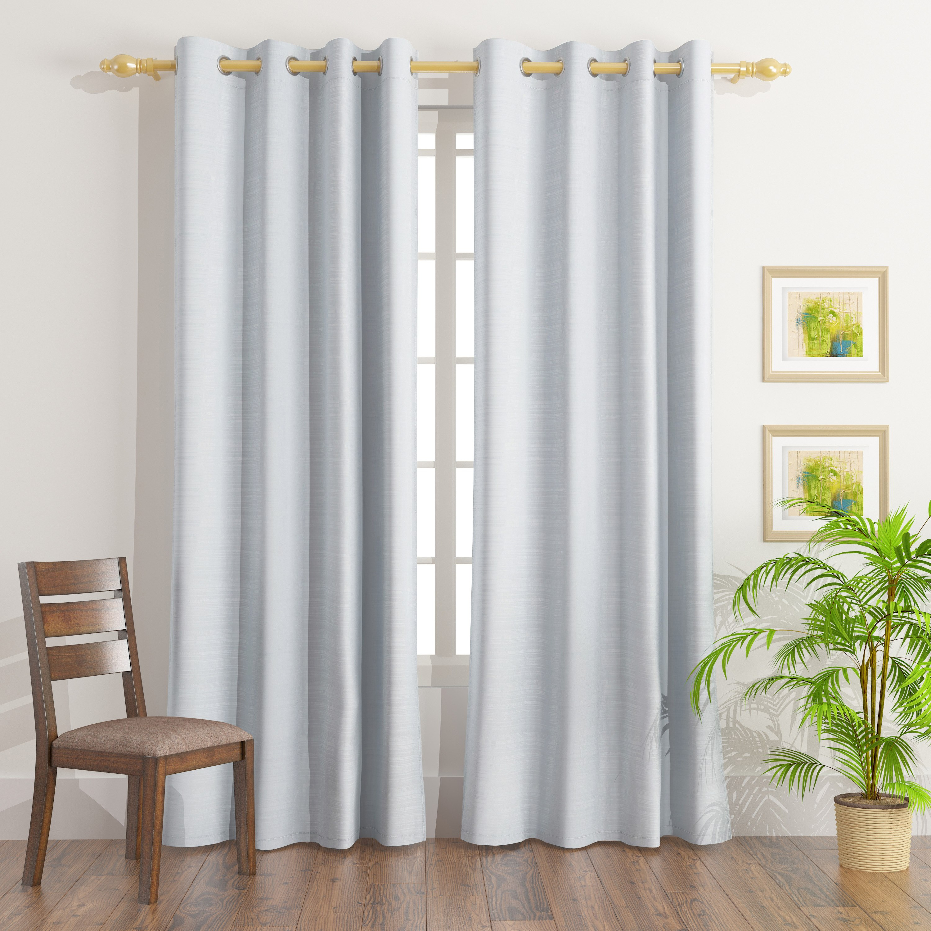 طقم ستائر شفافة قطعتين طويلة جدًا من نورديك - 140x300 سم-hbxhomeware-hbxdecorandfurnishings-image-1
