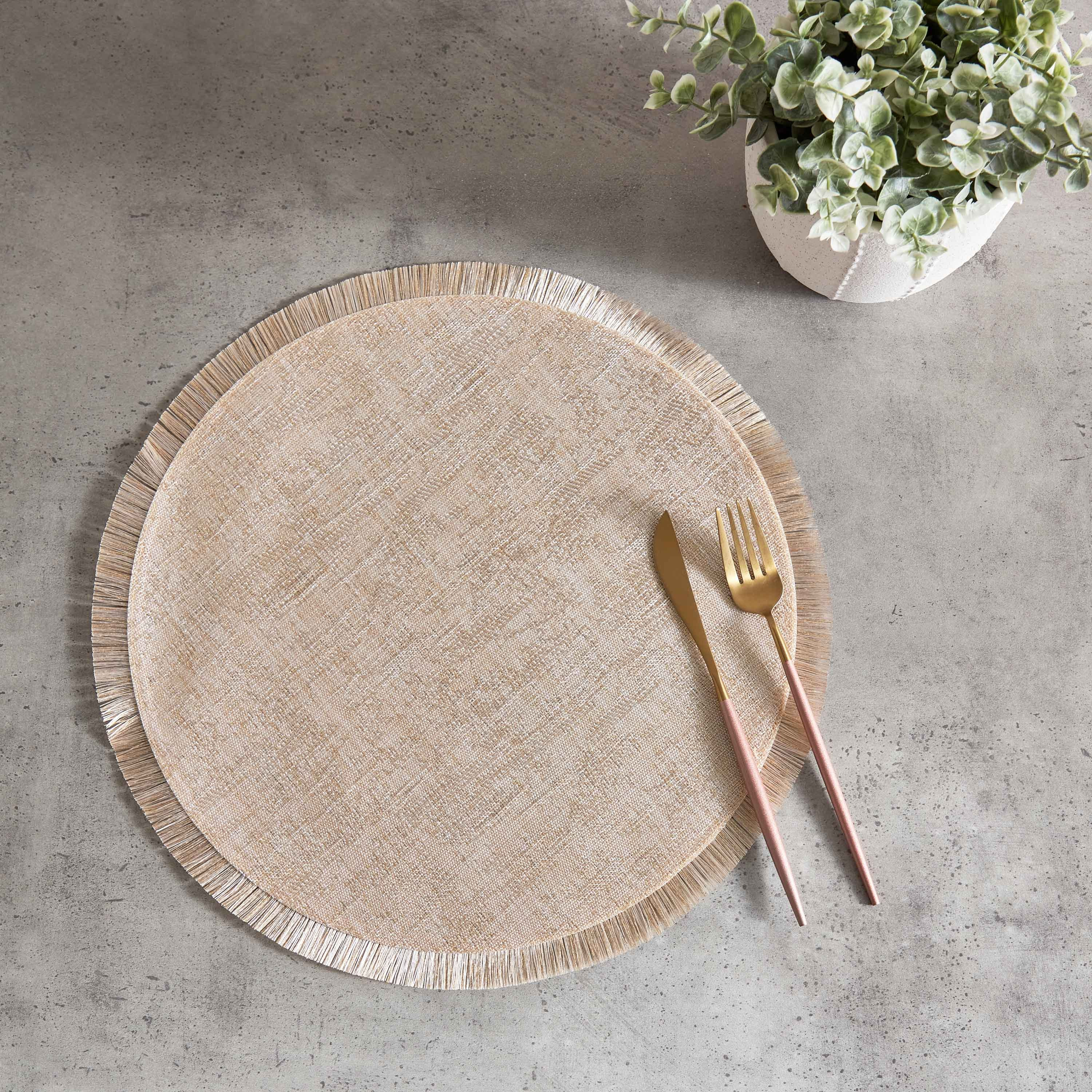 لبادة صحون بشراشيب من جين - 38 سم-hbxdecorandfurnishings-homefurnishings-tablelinens-image-4