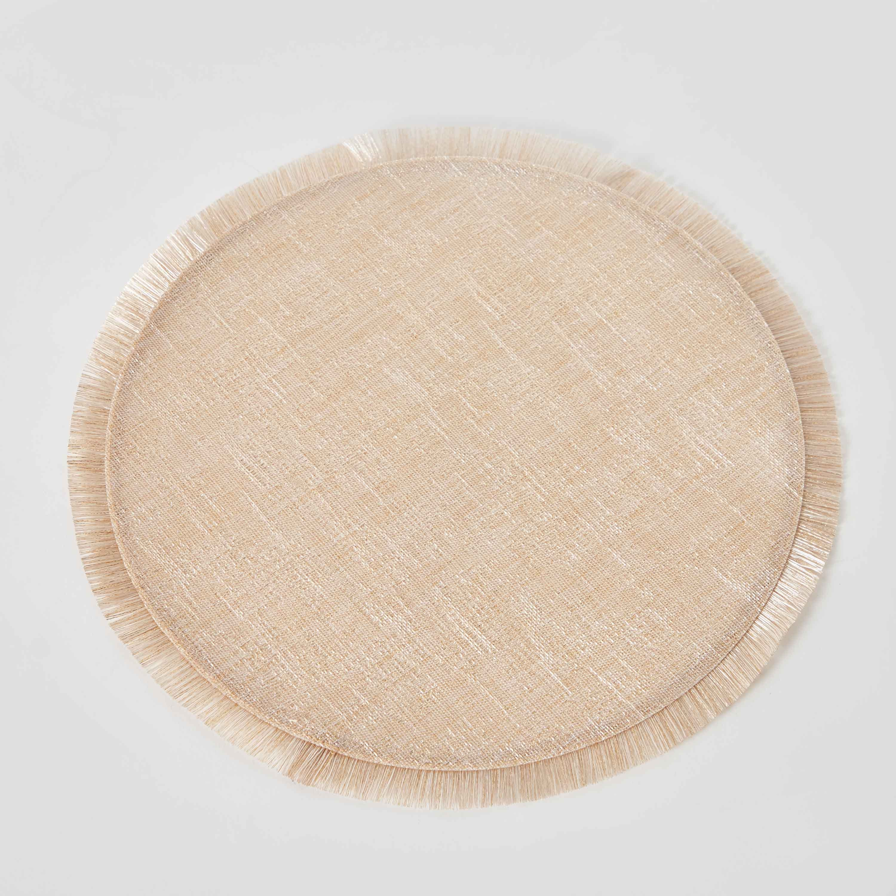 لبادة صحون بشراشيب من جين - 38 سم-hbxdecorandfurnishings-homefurnishings-tablelinens-image-5