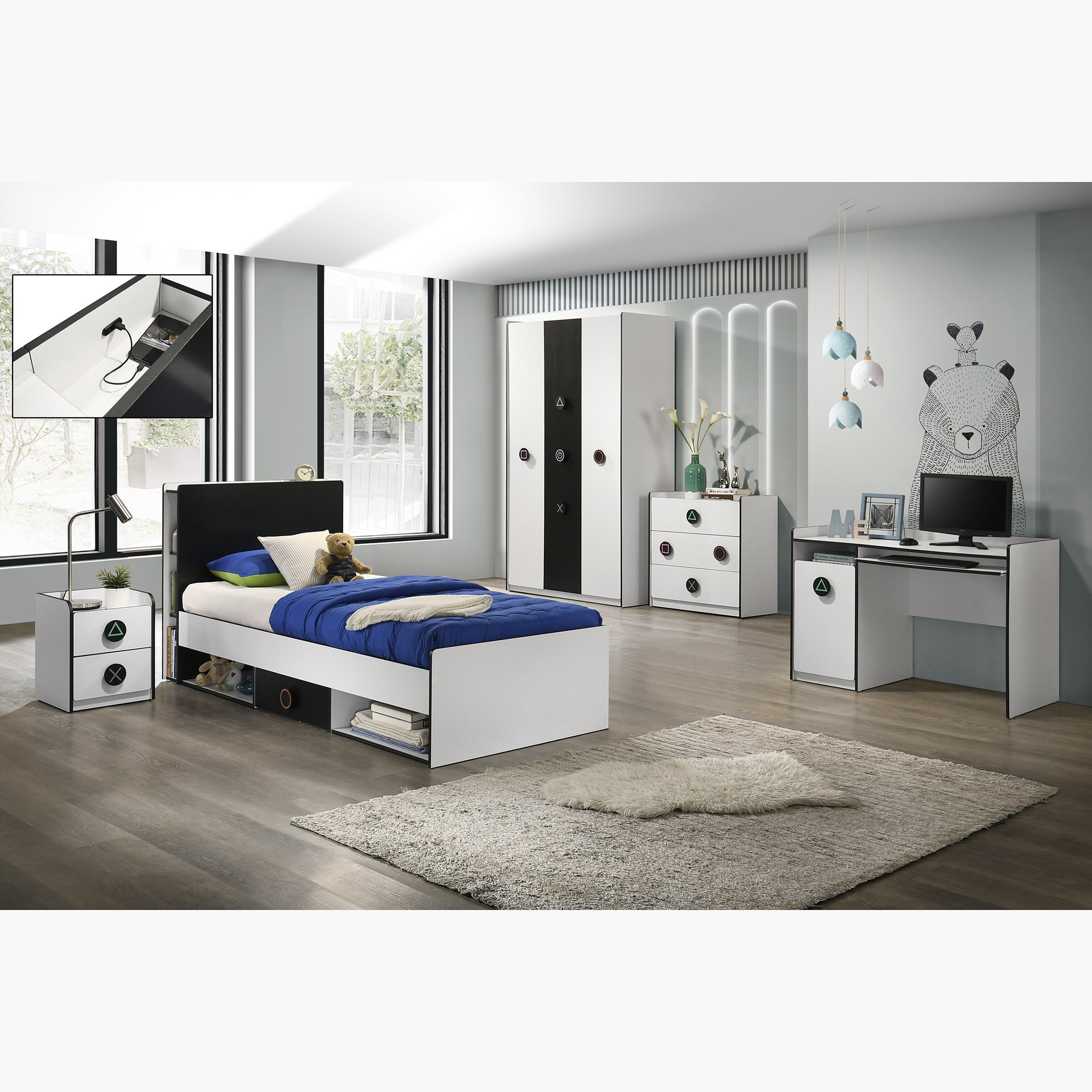 Gamerz Study Desk-hbxkidsandyouth-playroom-tablesandchairs-image-8