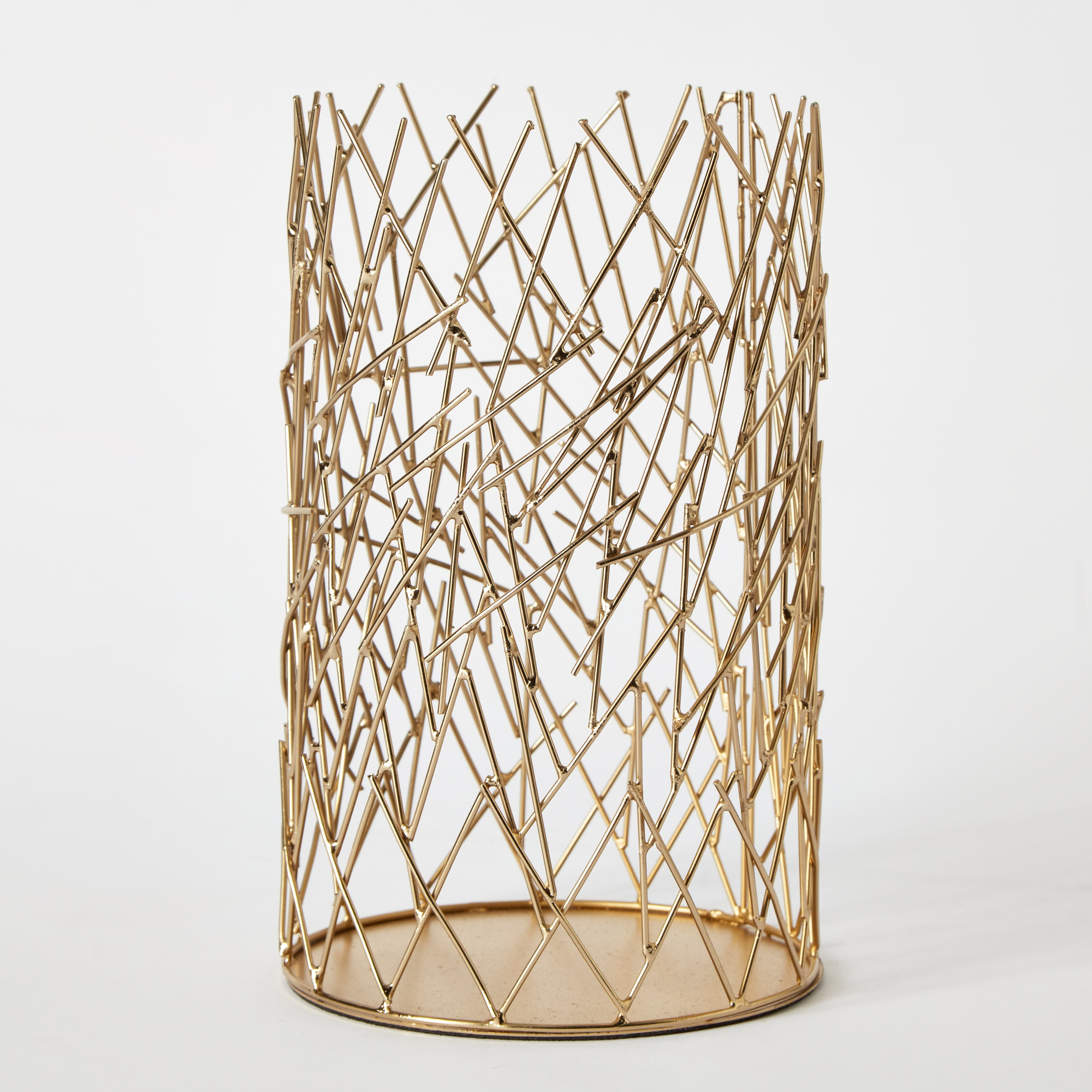 Lamya Metal Wire Candleholder - 16x16x26 cm-hbxlivingroom-decorandaccessories-candleholders-image-6