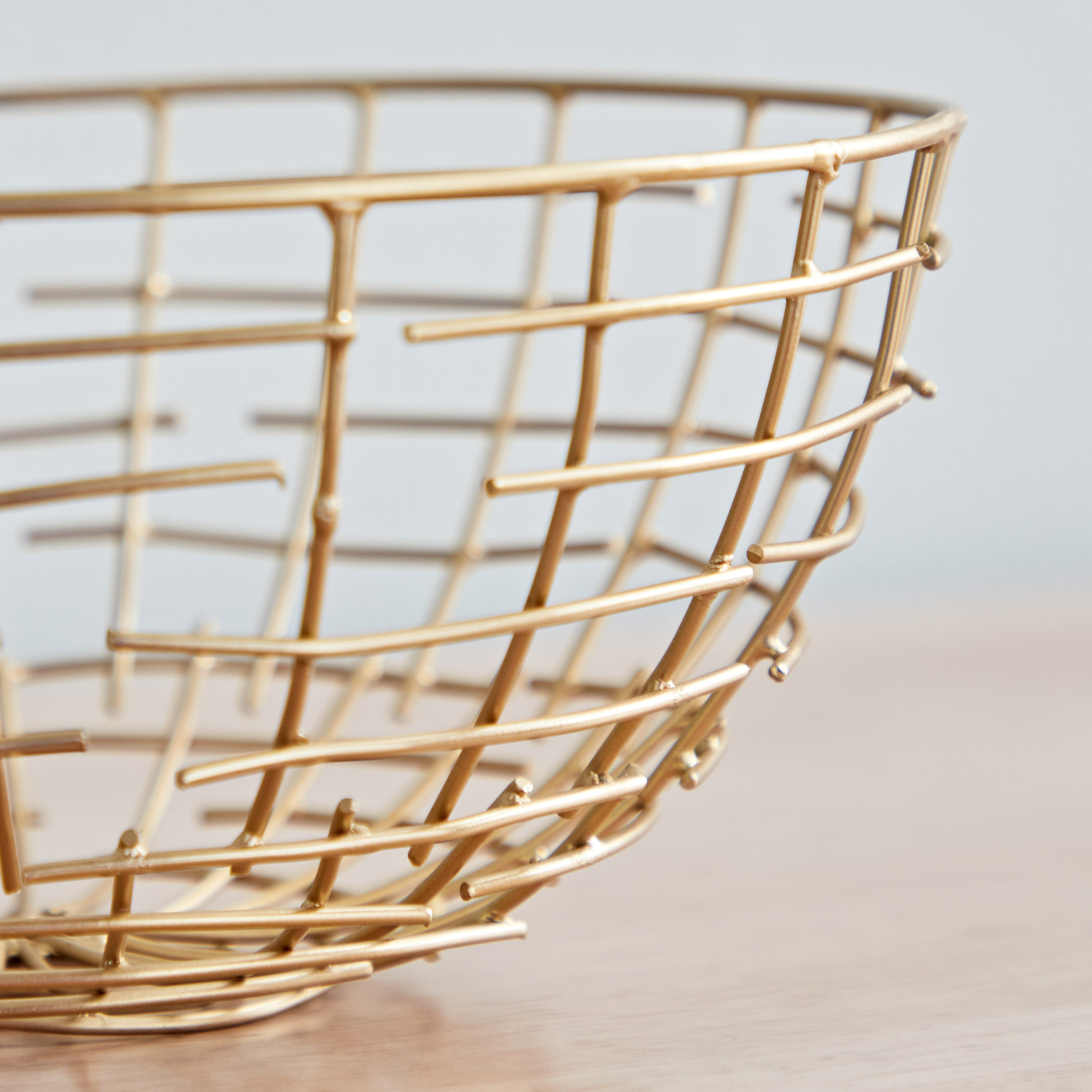 Lamya Metal Wire Decorative Bowl - 20x20x9 cm-hbxdecorandfurnishings-homeaccessories-bowls-image-4