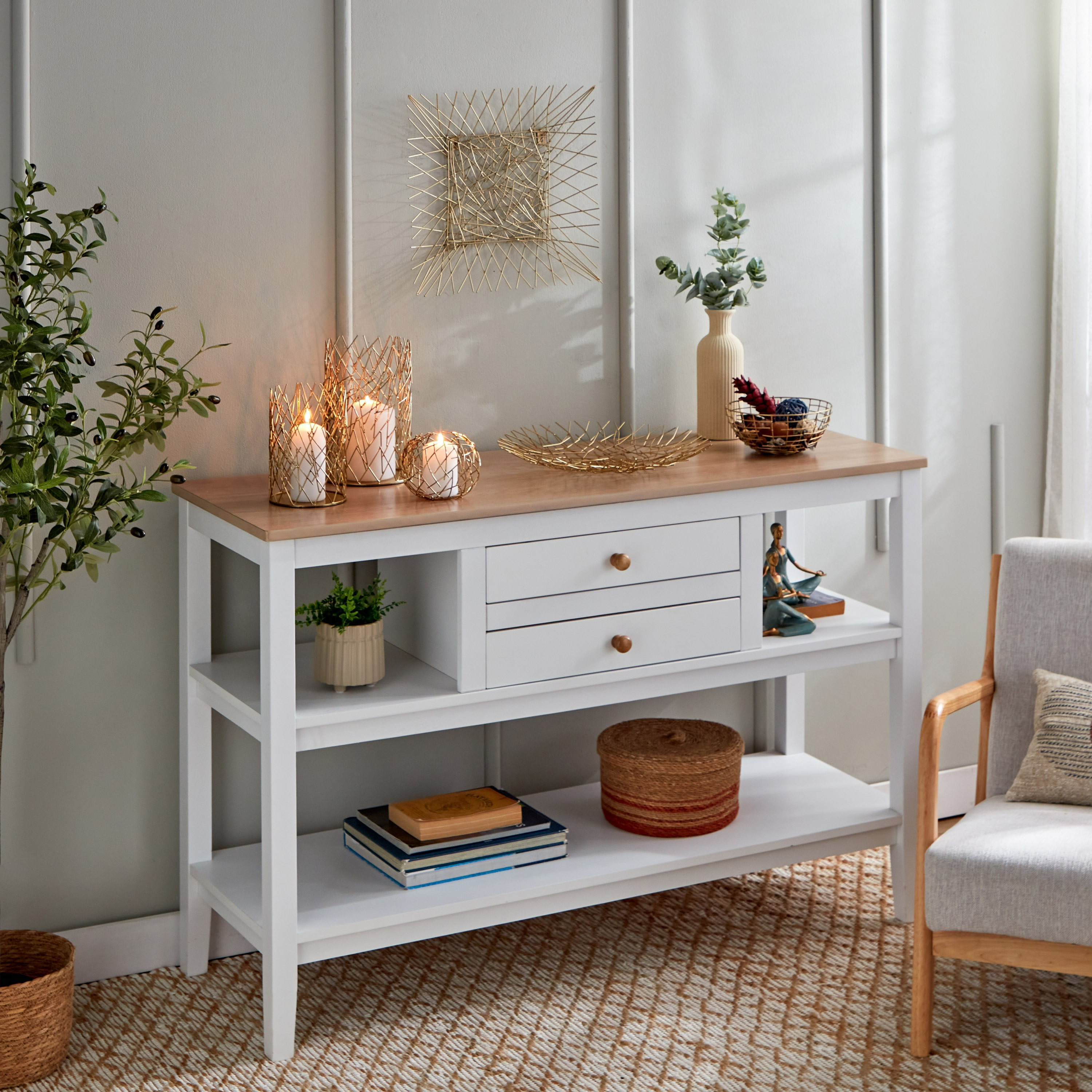 حامل شموع معدني من لميا - 13x13x10 سم-hbxlivingroom-decorandaccessories-candleholders-image-5