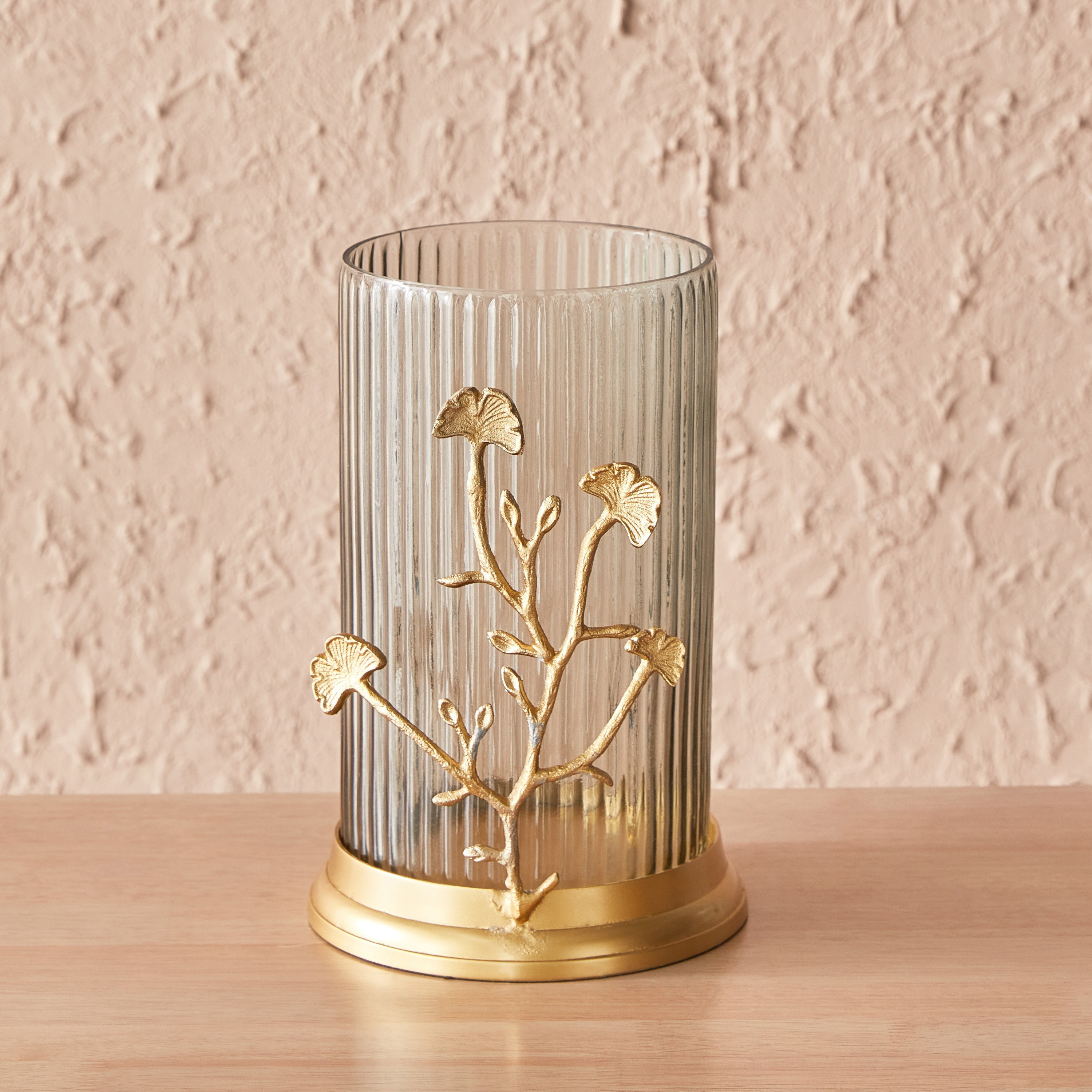 فانوس زجاج بخيوط معدنية من بلوم - 16x16x27 سم-hbxlivingroom-decorandaccessories-candleholders-image-2