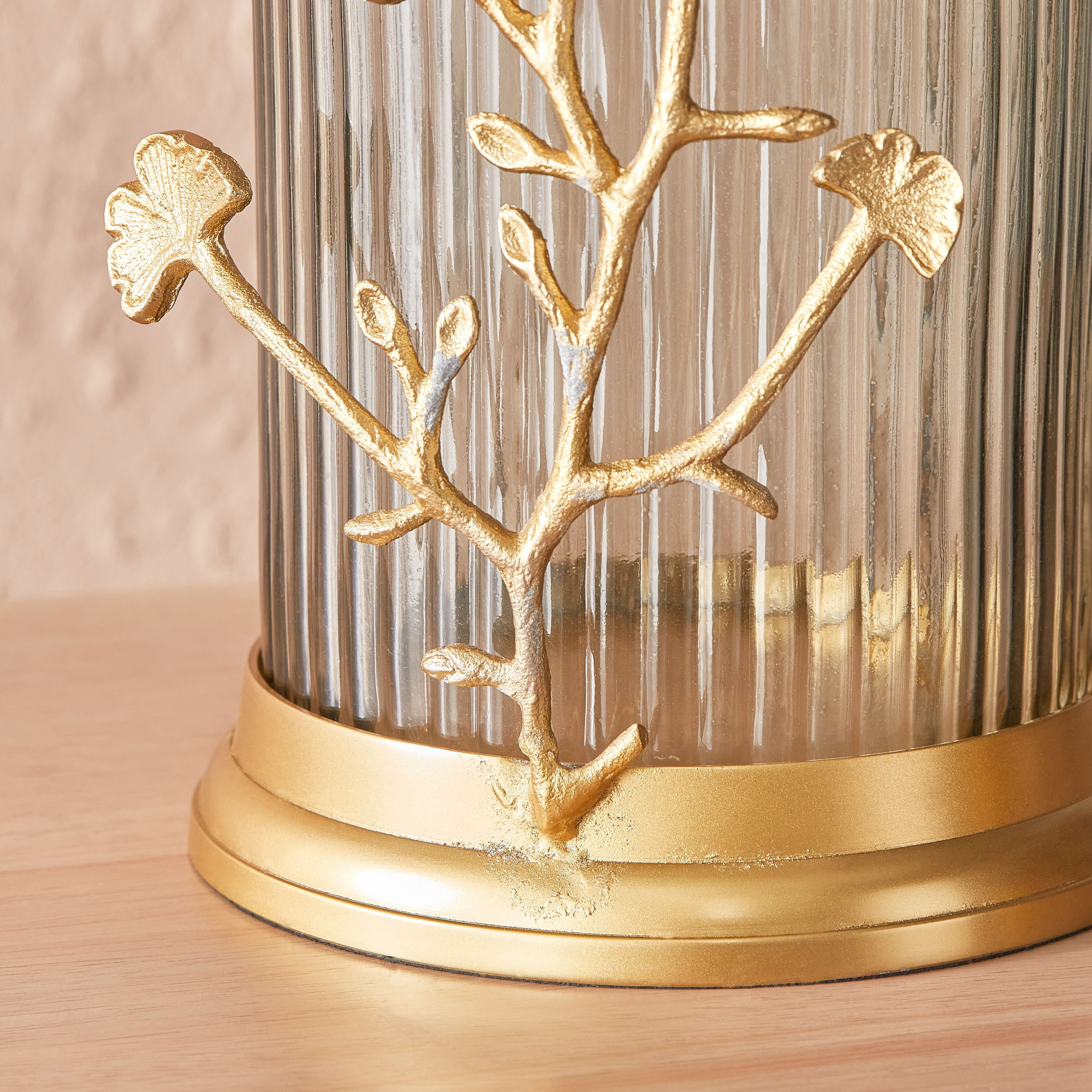 فانوس زجاج بخيوط معدنية من بلوم - 16x16x27 سم-hbxlivingroom-decorandaccessories-candleholders-image-4