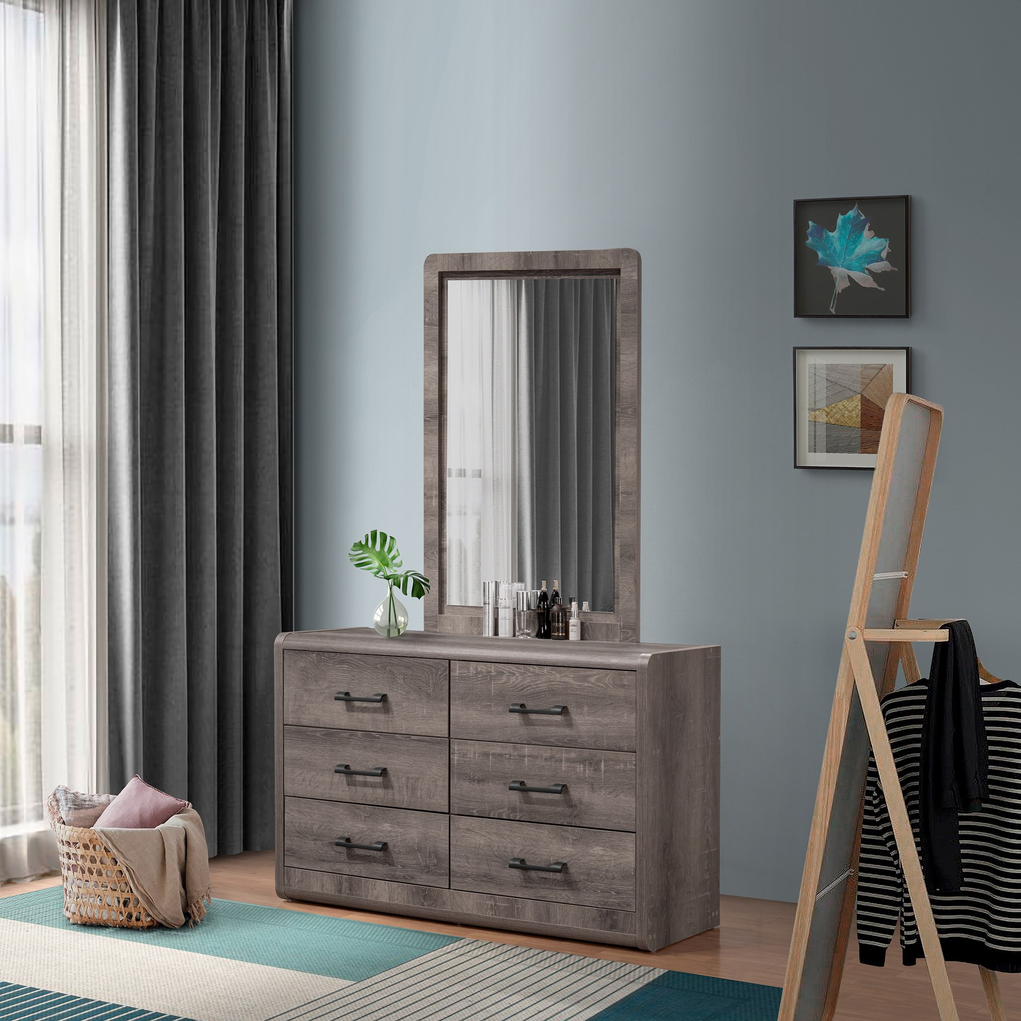 طقم غرفة نوم كينج 5 قطع - جلوبس من موڤو - 180×200 سم-hbxbedroom-bedsandbedsets-bedroomsets-king-image-13