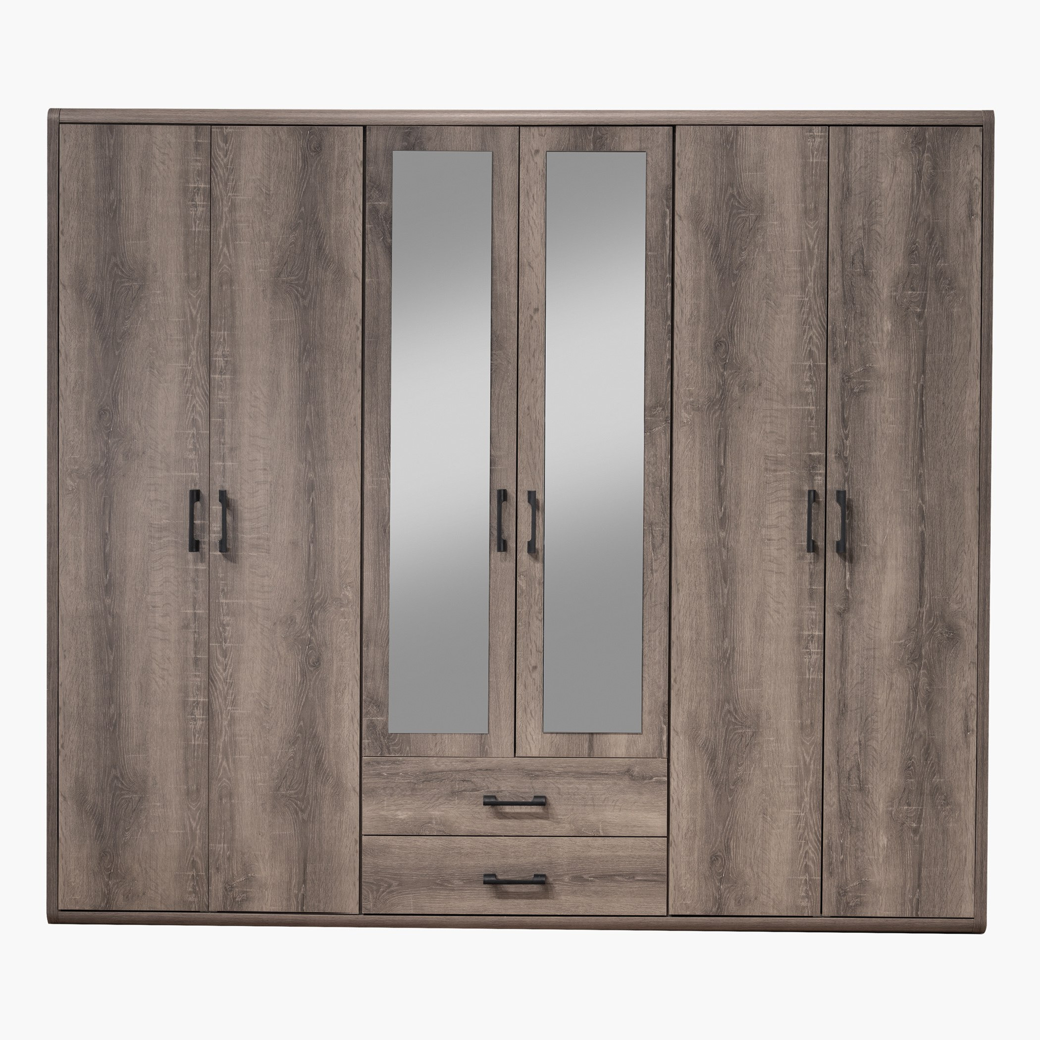 خزانة ملابس 6 أبواب مع درجين و2 مرآة - جلوبس من موڤو-hbxfurniture-wardrobes-image-2