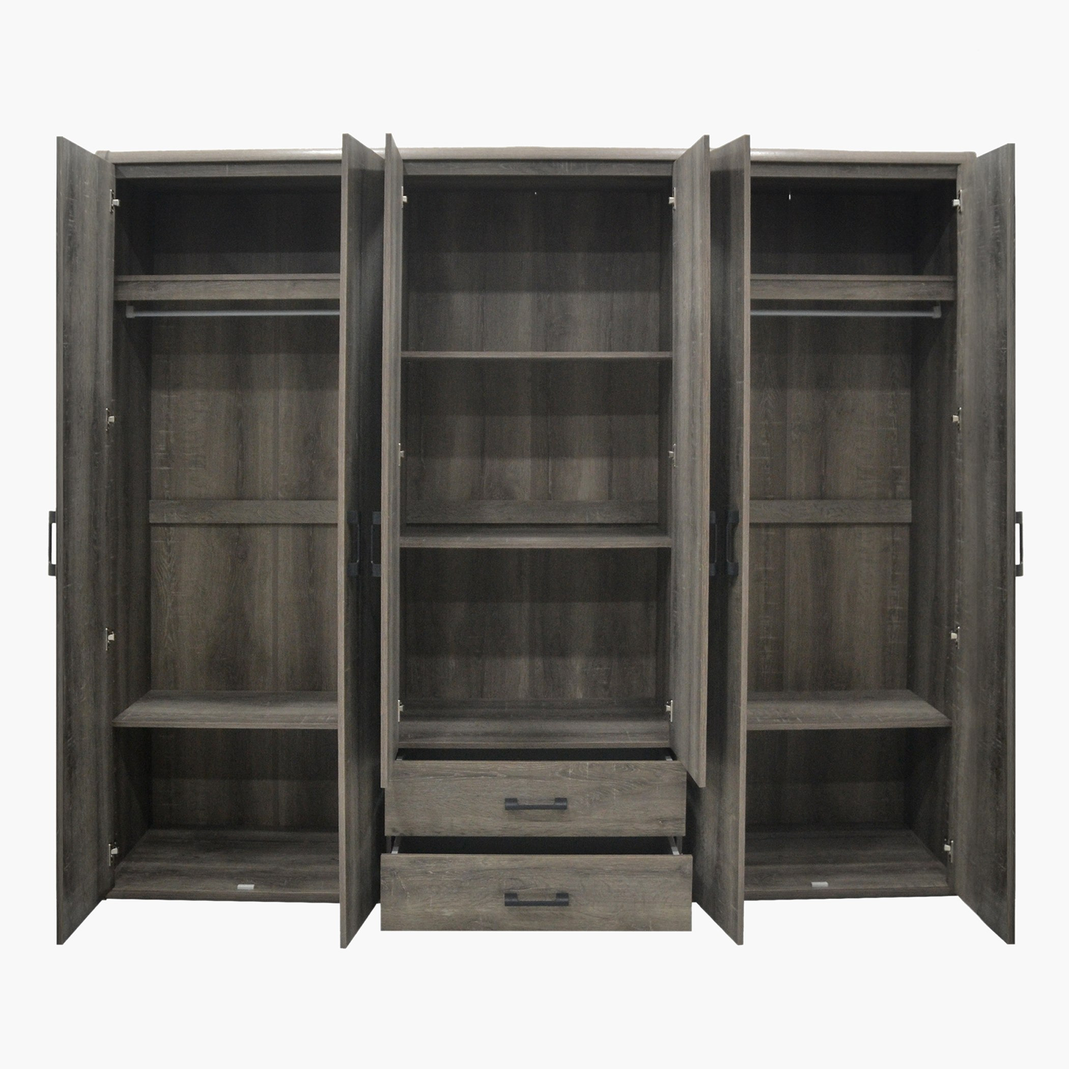 خزانة ملابس 6 أبواب مع درجين و2 مرآة - جلوبس من موڤو-hbxfurniture-wardrobes-image-4