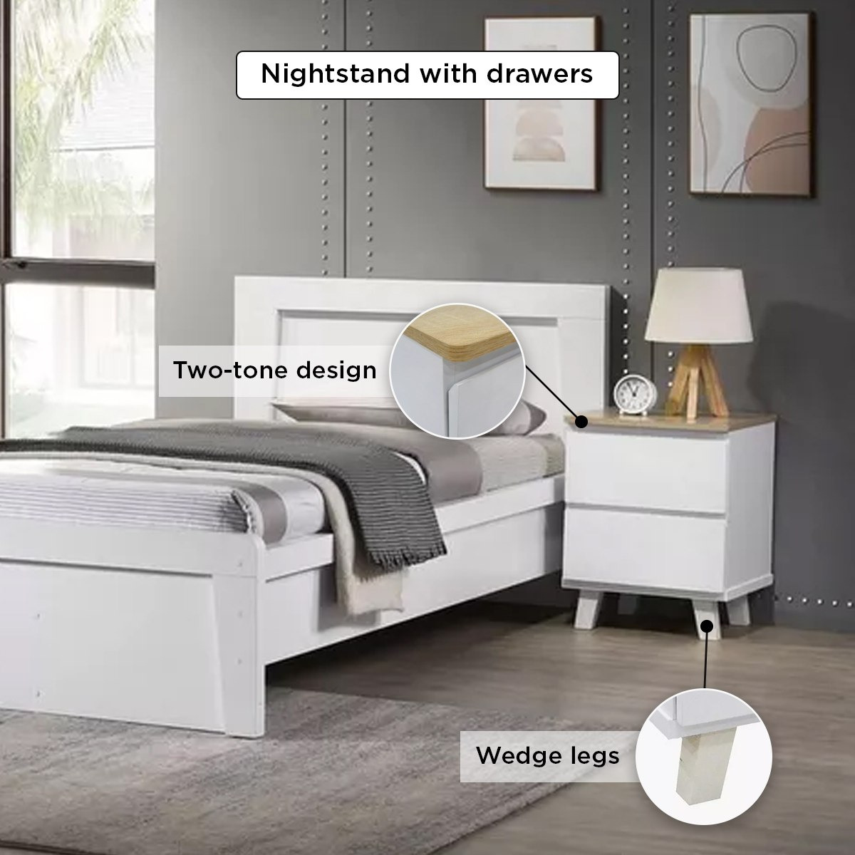 Kulltorp Plus 2-Drawer Nightstand with Legs-hbxfurniture-bedroom-nightstands-image-5