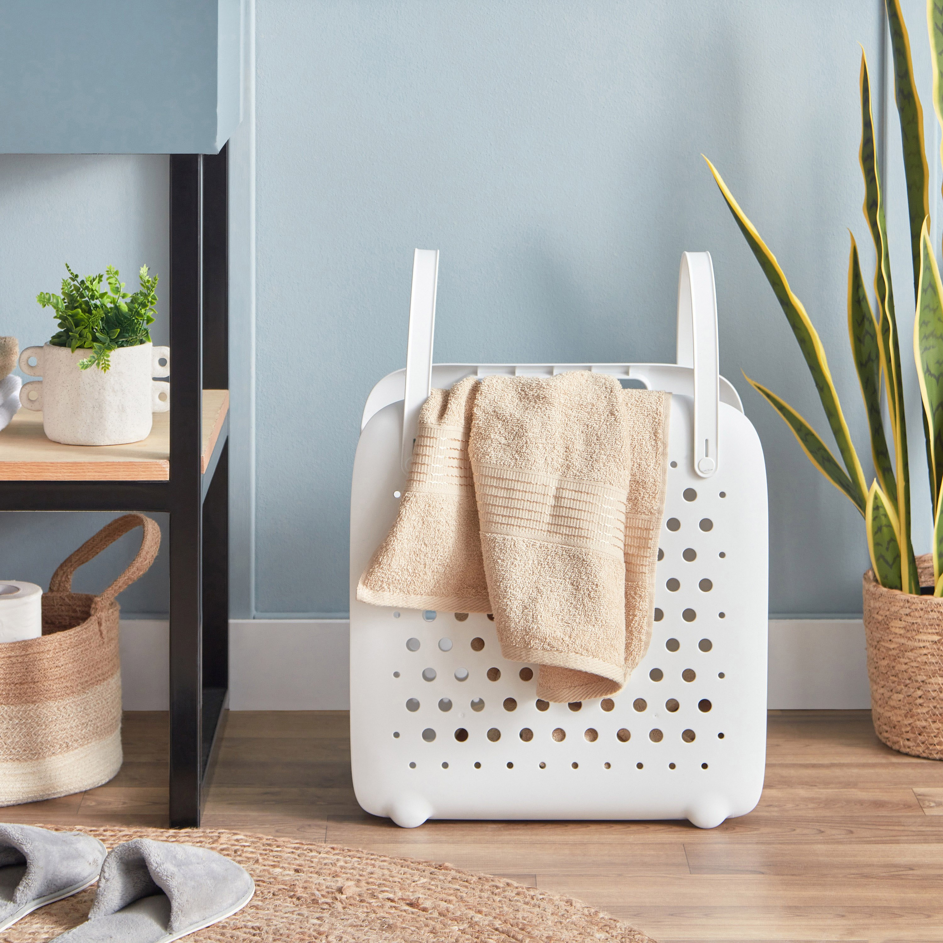 سلة غسيل قابلة للطي بمقبض-hbxbathroom-bathroomstorage-laundryhampers-image-6