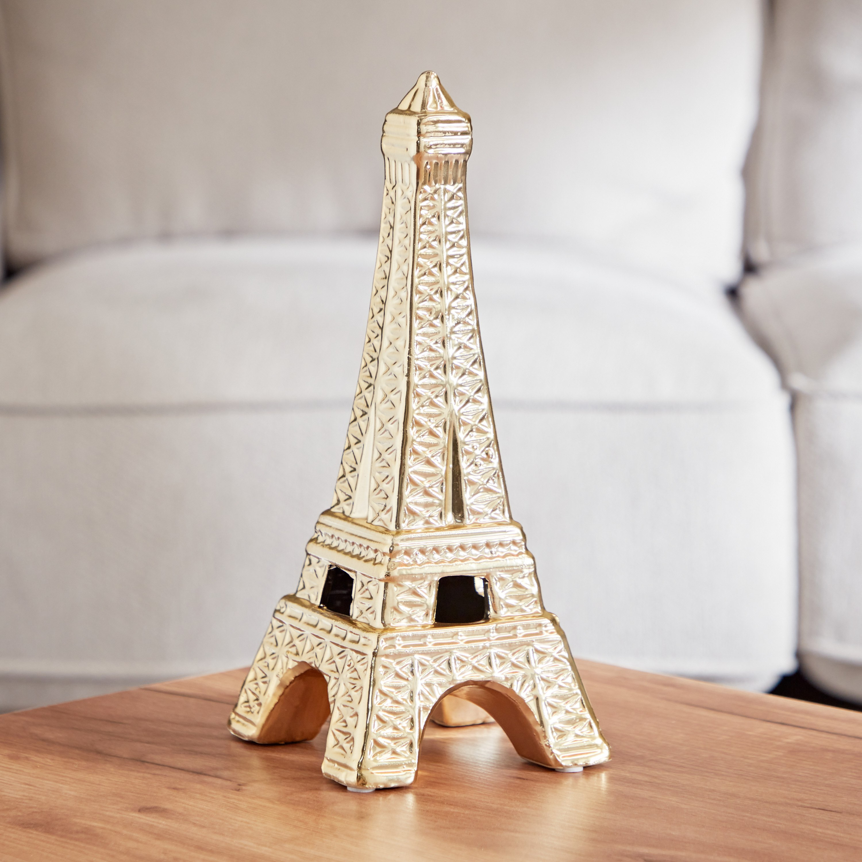 برج ديكور سيراميك من جلايد - 10.5x10.5x25 سم-hbxhomeware-homedecor-figurinesandornaments-image-1