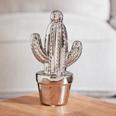 Glide Ceramic Cactus with Pot Figurine - 9x7x16.5 cm
