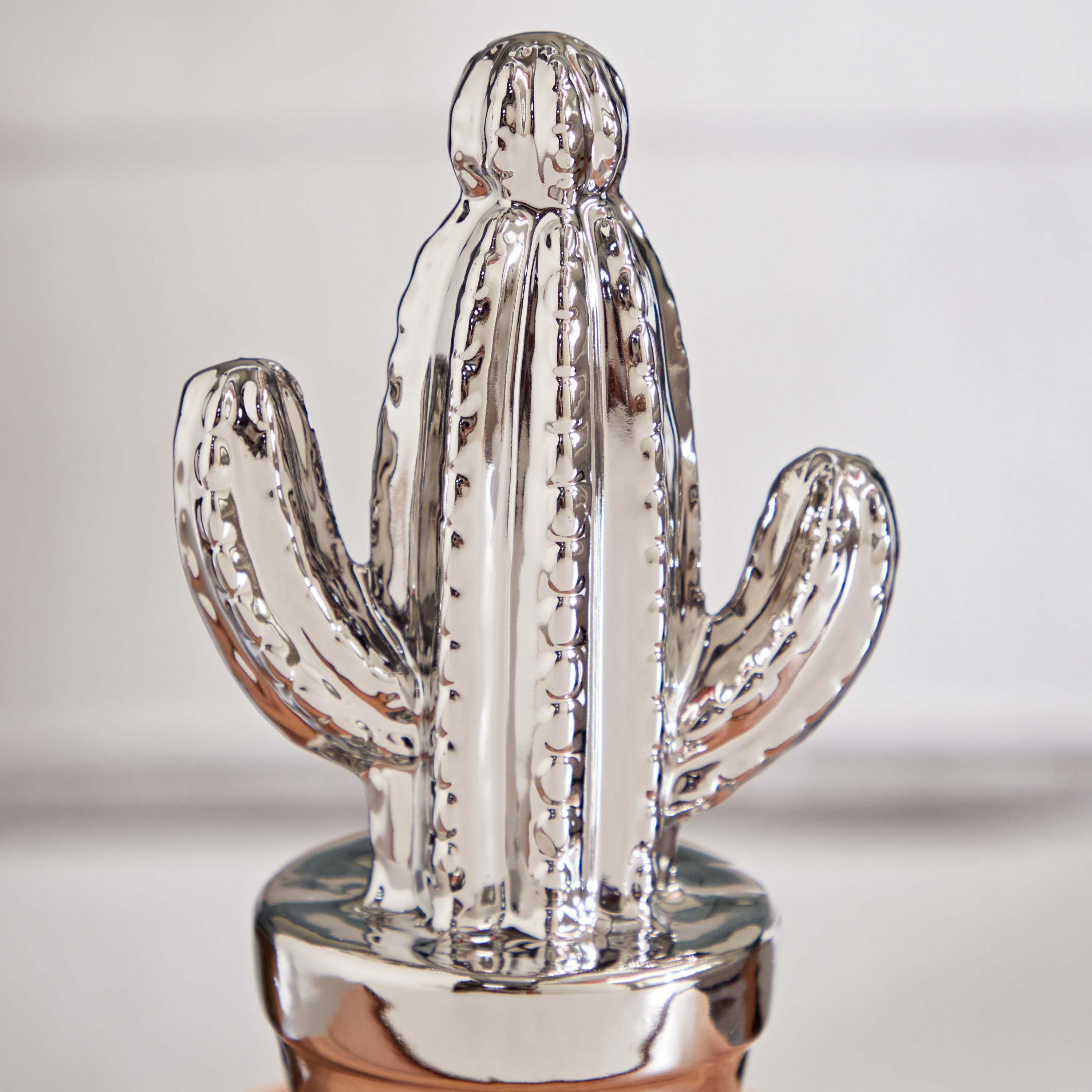 تمثال صبار سيراميك مع وعاء من جلايد - 9x7x16.5 سم-hbxhomeware-homedecor-figurinesandornaments-image-2