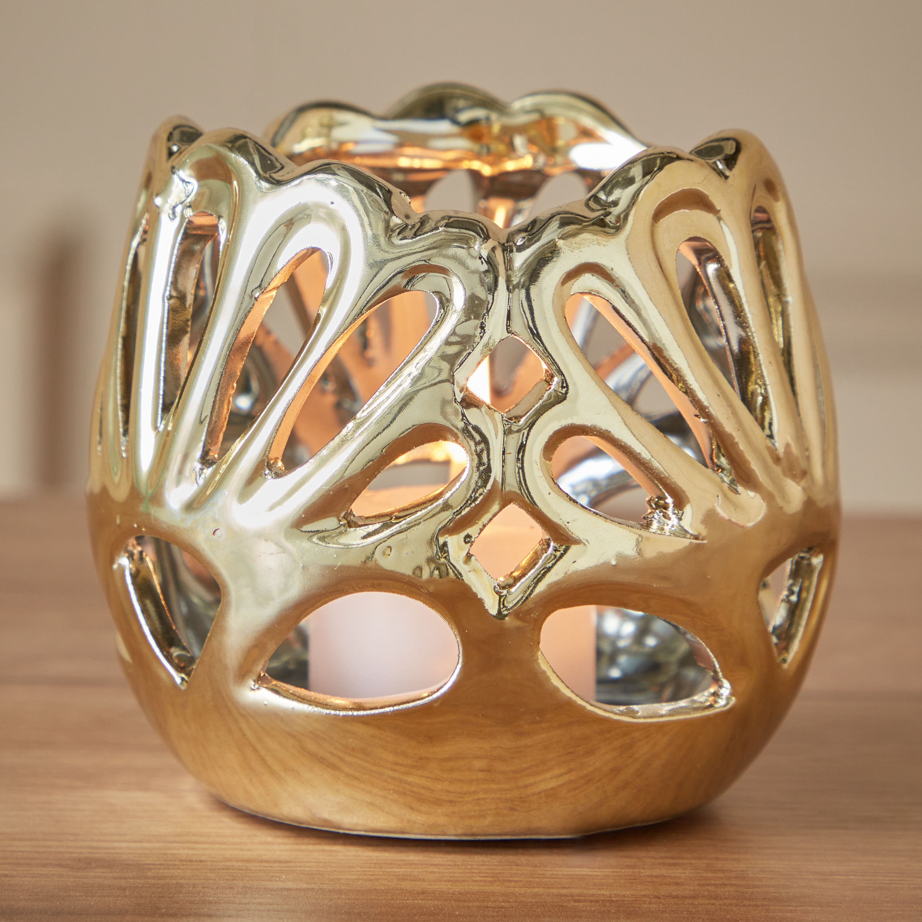 حامل شموع سيراميك من ديون - 10x10x10 سم-hbxlivingroom-decorandaccessories-candleholders-image-1