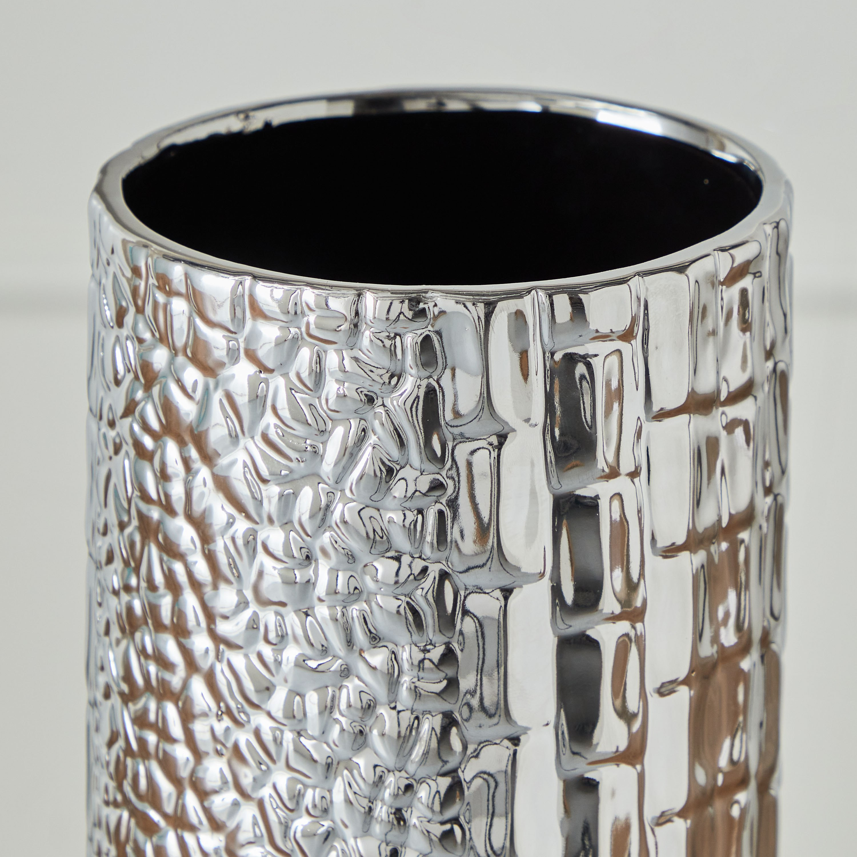 مزهرية سيراميك بارزة الملمس من ديون - 12.5x12.5x29.8 سم-hbxbedroom-decorandaccessories-vases-image-3
