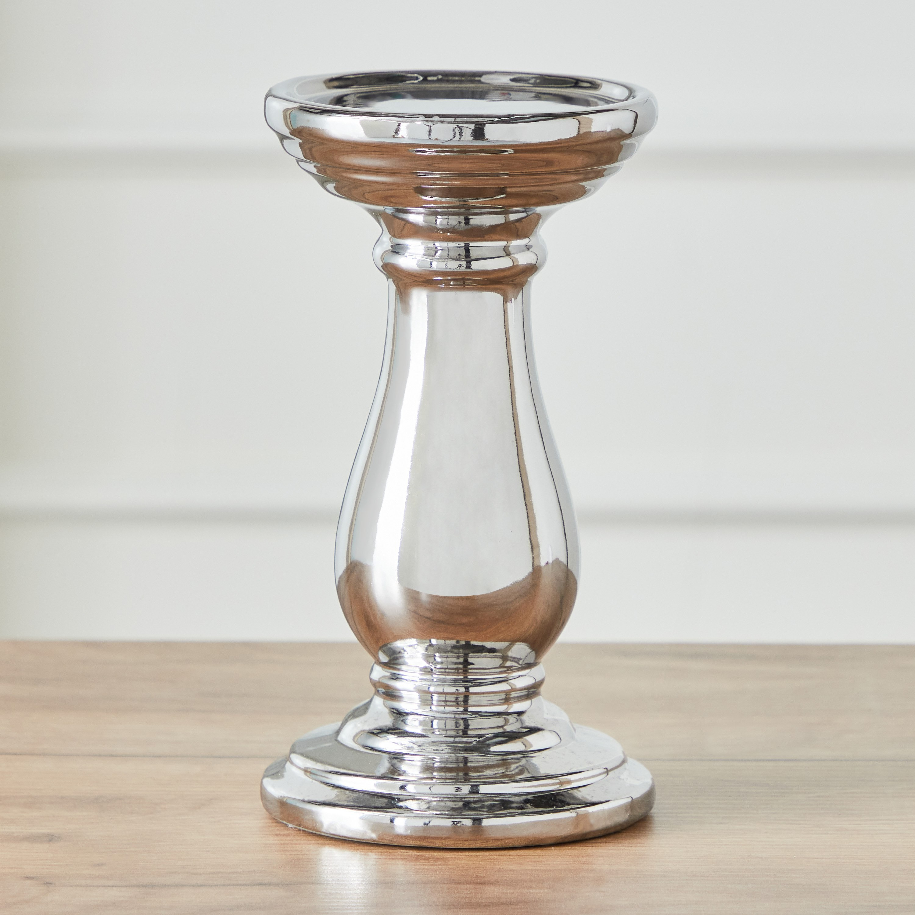 حامل شموع رفيعة سيراميك من ديون - 10x10x18 سم-hbxlivingroom-decorandaccessories-candleholders-image-2