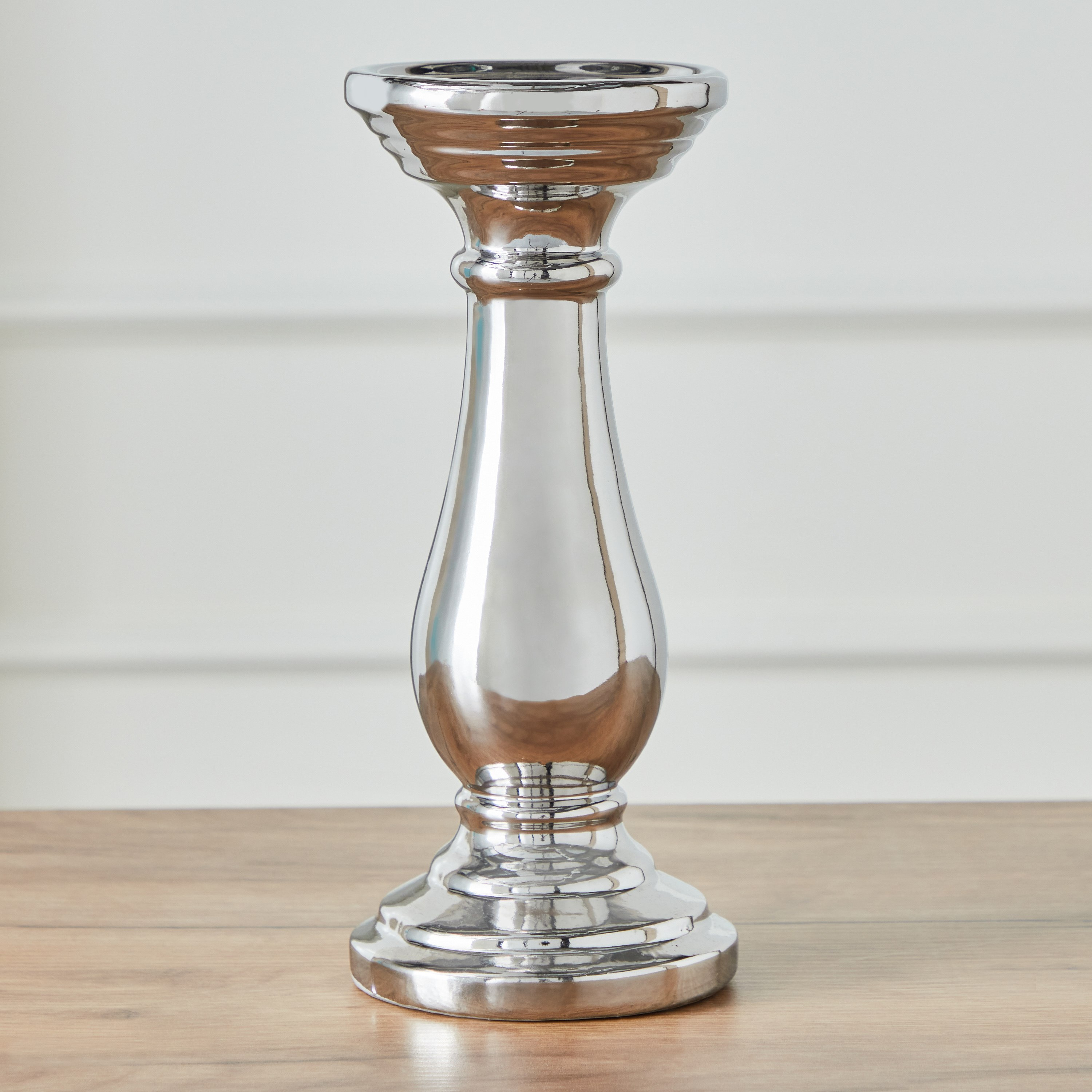 حامل شموع رفيعة سيراميك من ديون - 10x10x23 سم-hbxlivingroom-decorandaccessories-candleholders-image-2