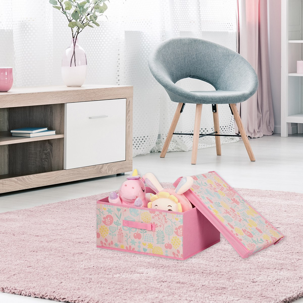 صندوق تخزين من ترايفل - 41x35x20 سم-hbxhomeware-hbxkidsandyouth-image-1