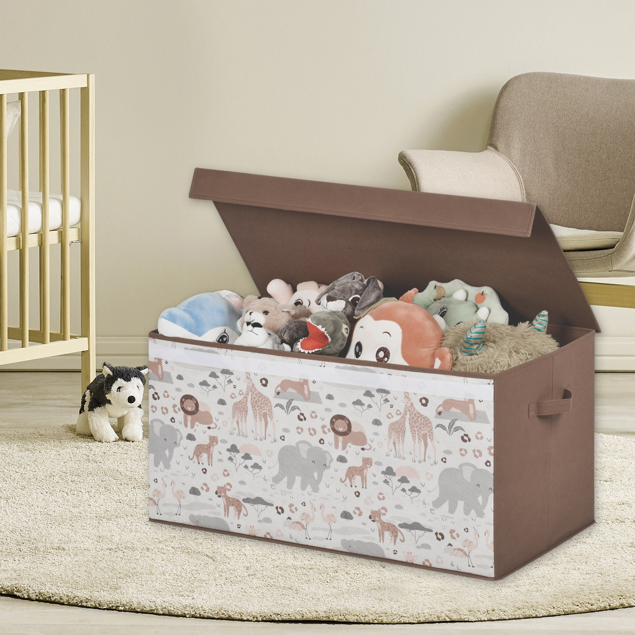 صندوق تخزين من ترايفل - 75x37x37 سم-hbxhomeware-hbxkidsandyouth-image-1