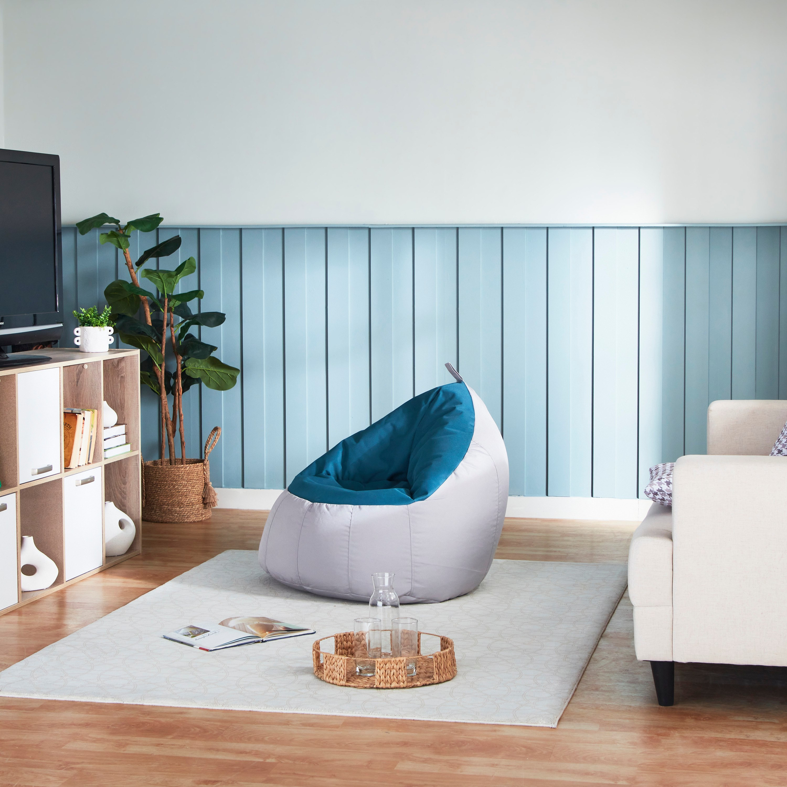Oxford Bean Bag Chair - 78x81x74 cm-hbxfurniture-kidsroom-kidsbeanbags-image-6