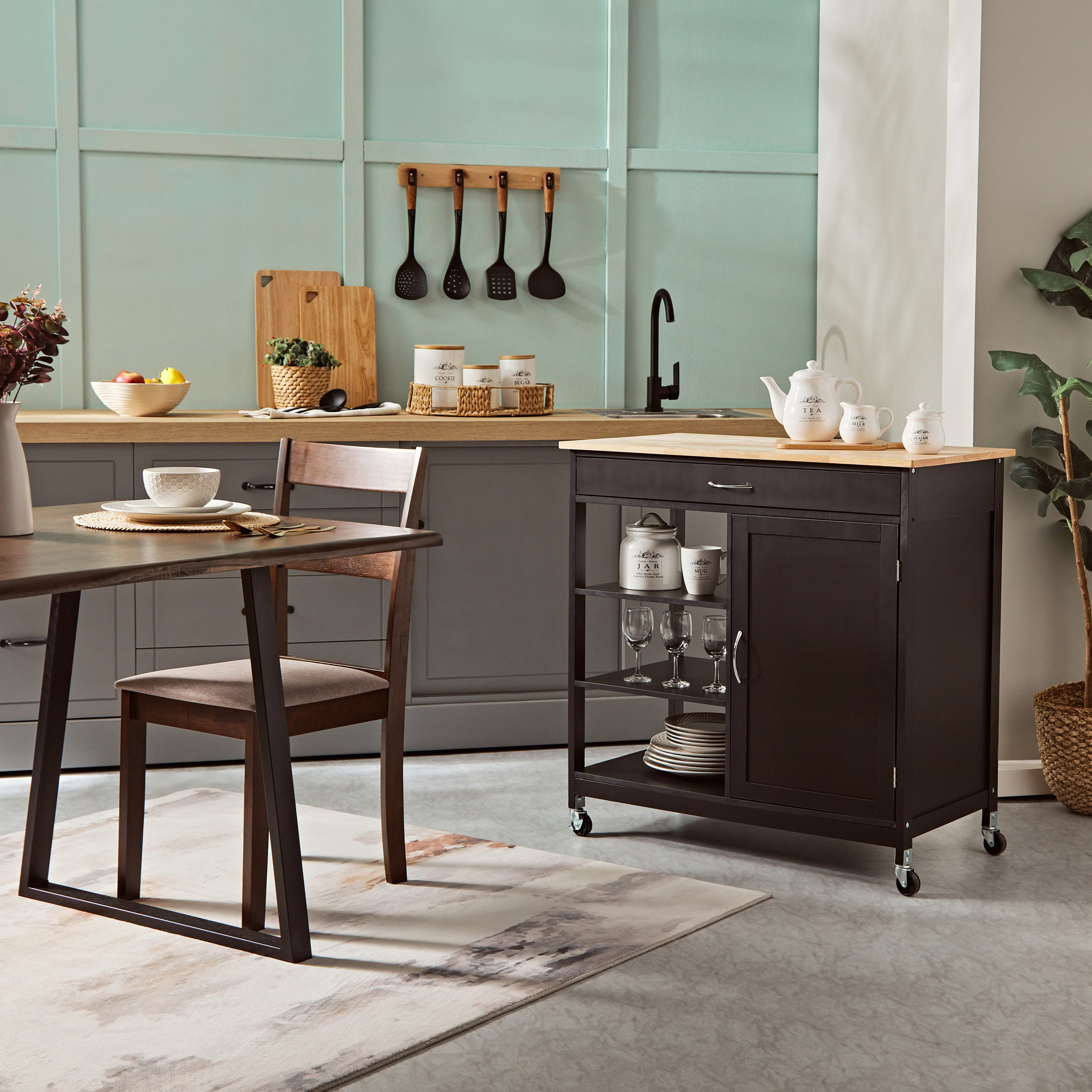 عربة مطبخ بسطح خشبي من بينج-hbxlivingroom-tablesandstands-servingtrolleys-image-9