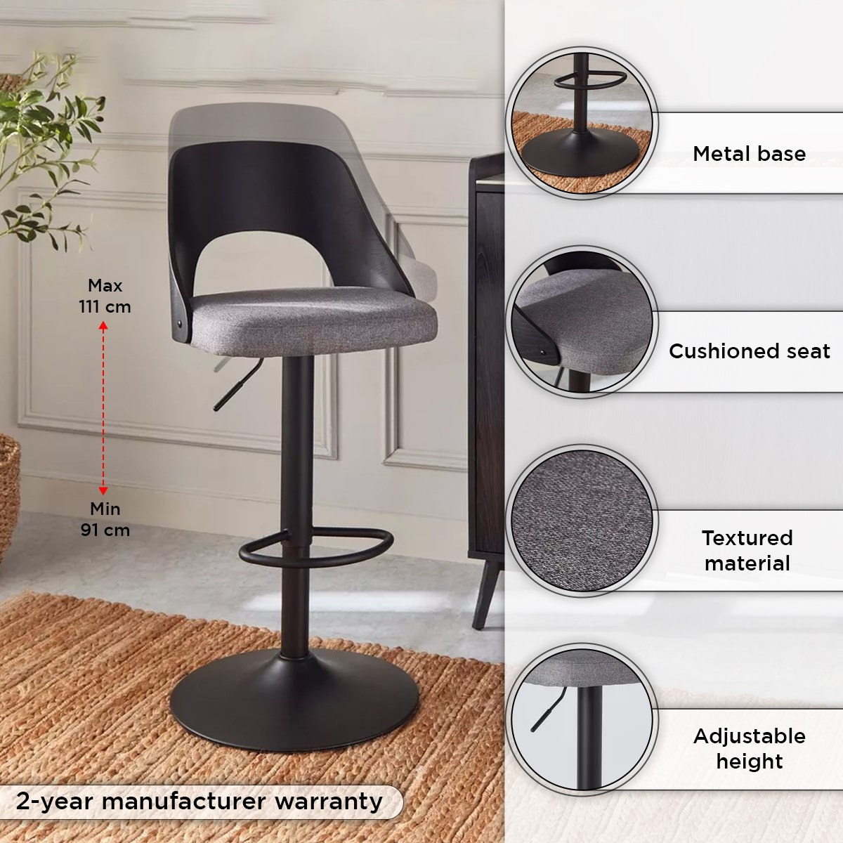Charleston Bar Stool-hbxfurniture-diningroom-barcountersandbarstools-image-4