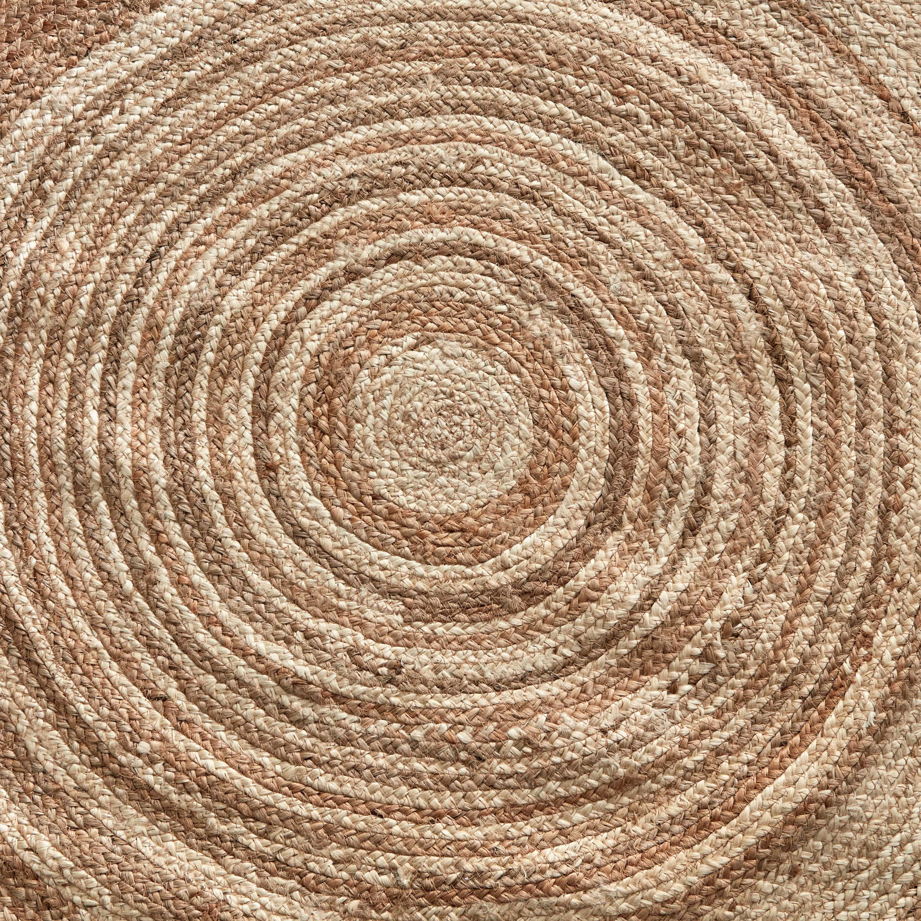 سجادة جوت حلزونية مضفرة يدويًا - 120 سم-hbxdecorandfurnishings-floorcoverings-rugs-image-2