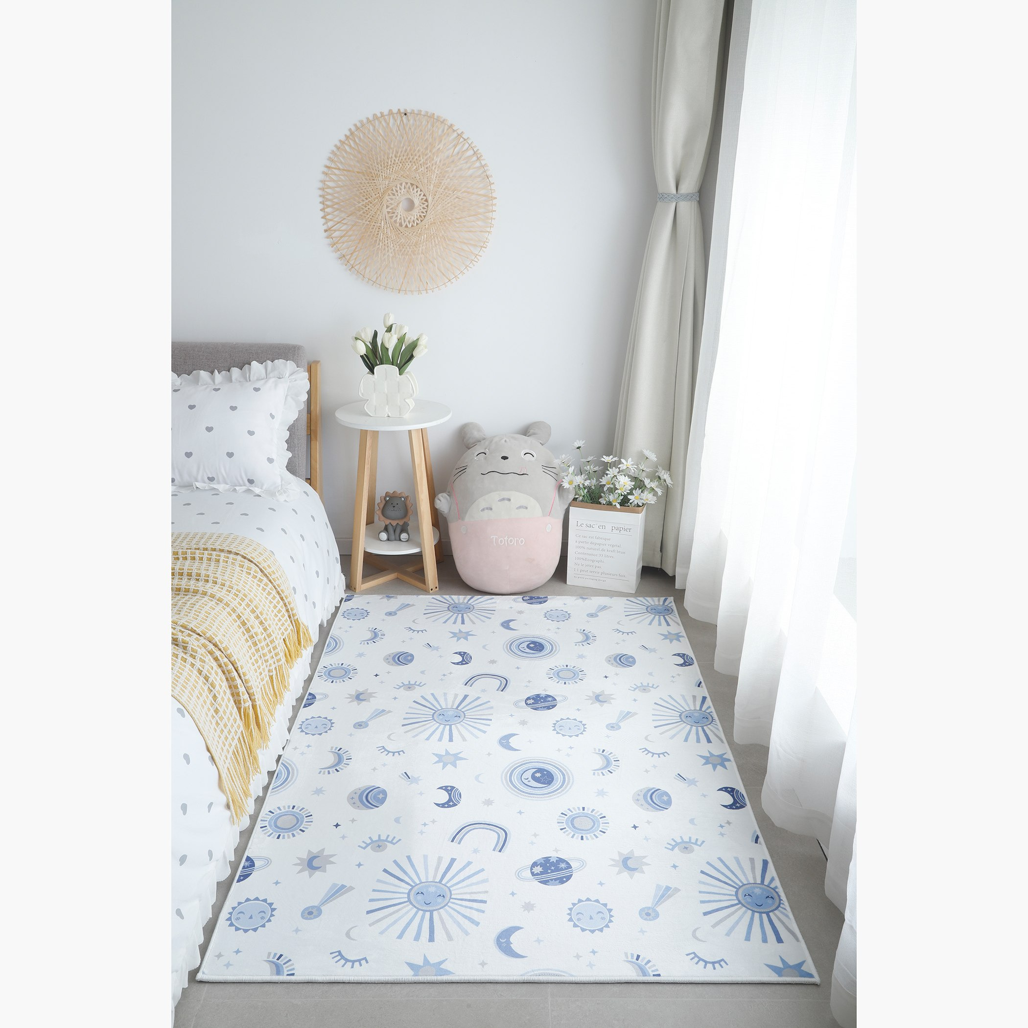 سجادة فلانيل بطبعات نجوم كونية هاري من بن - 110x160 سم-hbxhomeware-hbxkidsandyouth-image-1
