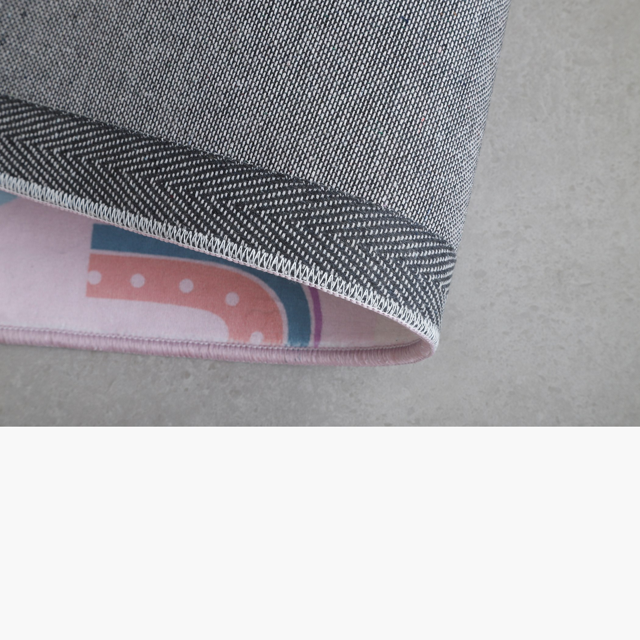 Hermione Ben Rainbow Printed Flannel Rug - 110x160 cm-hbxhomeware-hbxkidsandyouth-image-4