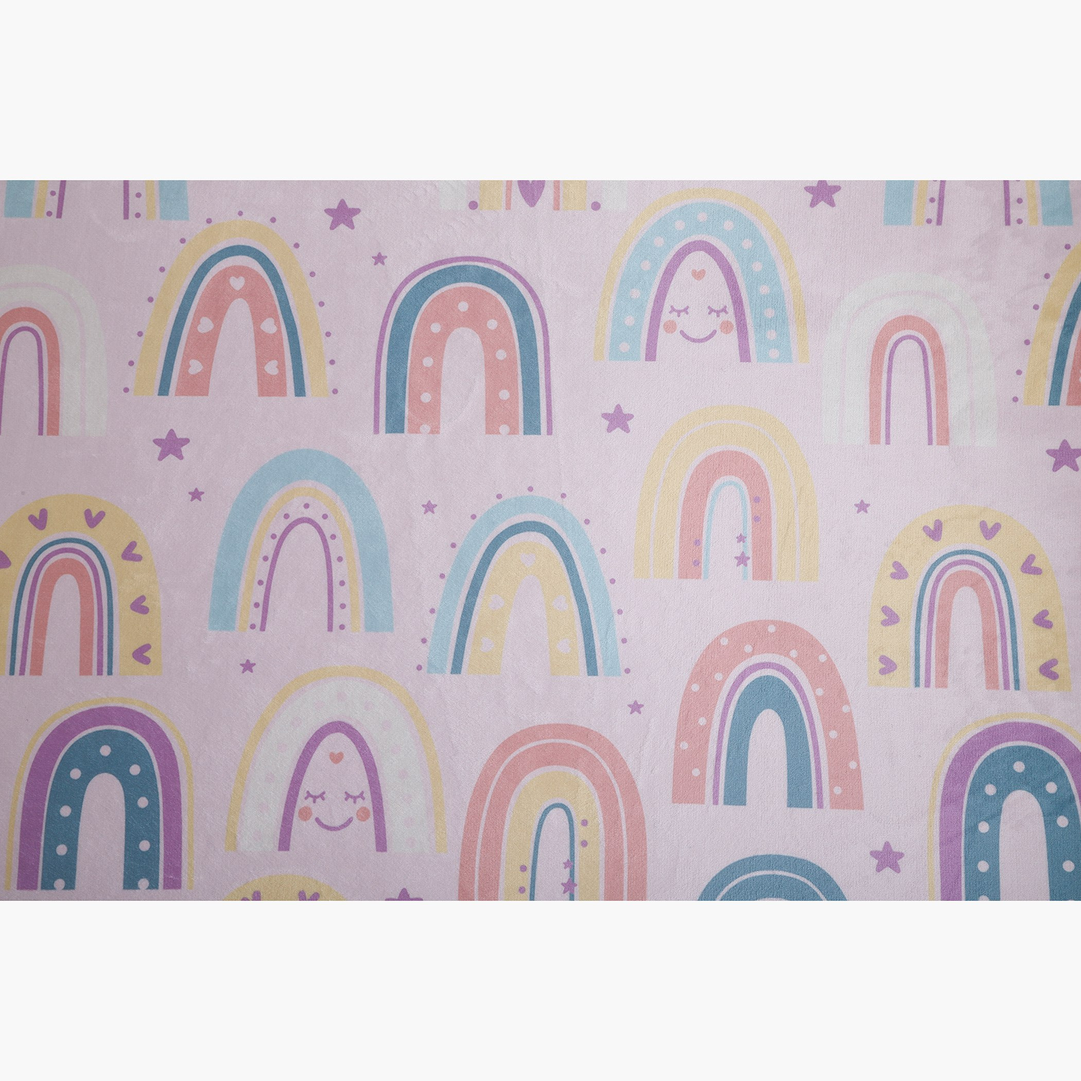 Hermione Ben Rainbow Printed Flannel Rug - 110x160 cm-hbxhomeware-hbxkidsandyouth-image-5