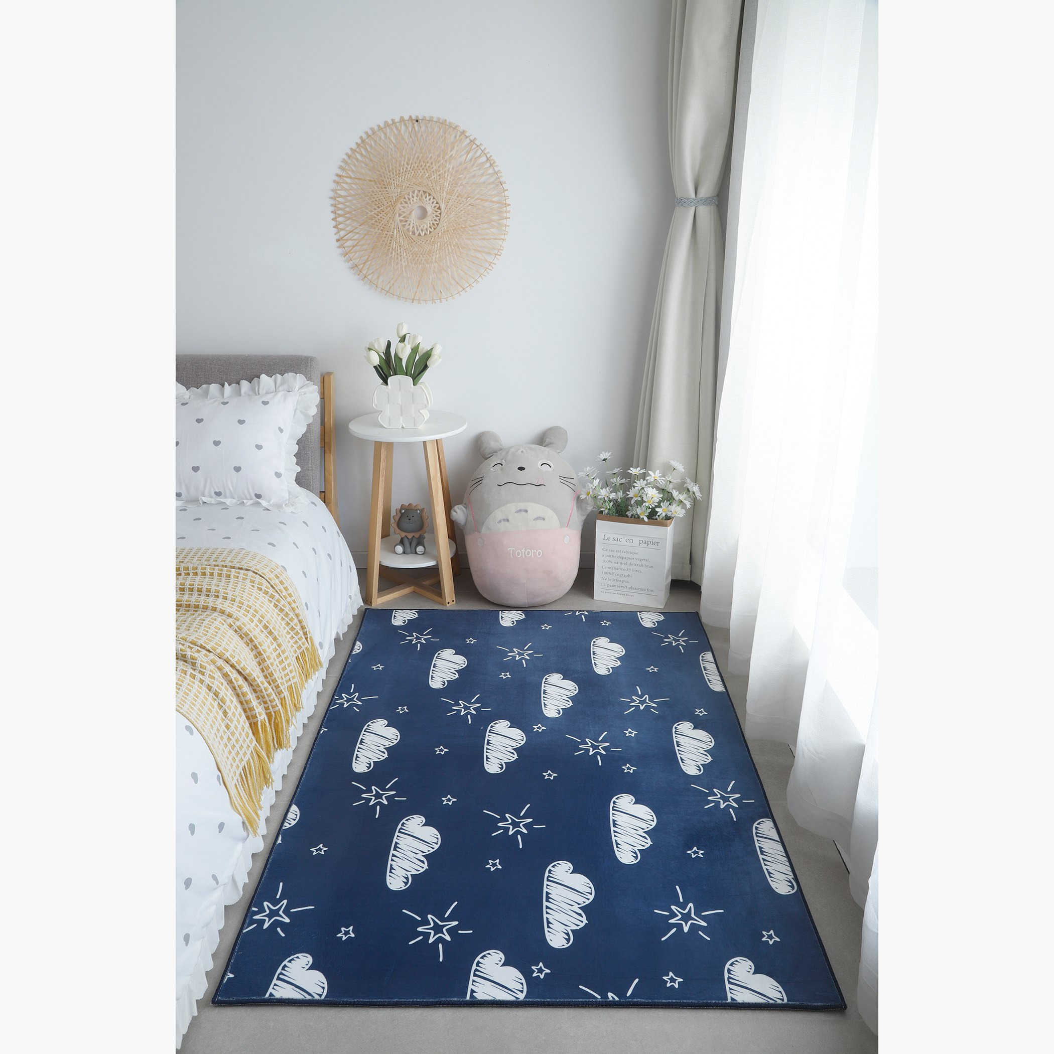 سجادة فلانيل بطبعات سحب دودل هاري من بن - 110x160 سم-hbxhomeware-hbxkidsandyouth-image-1