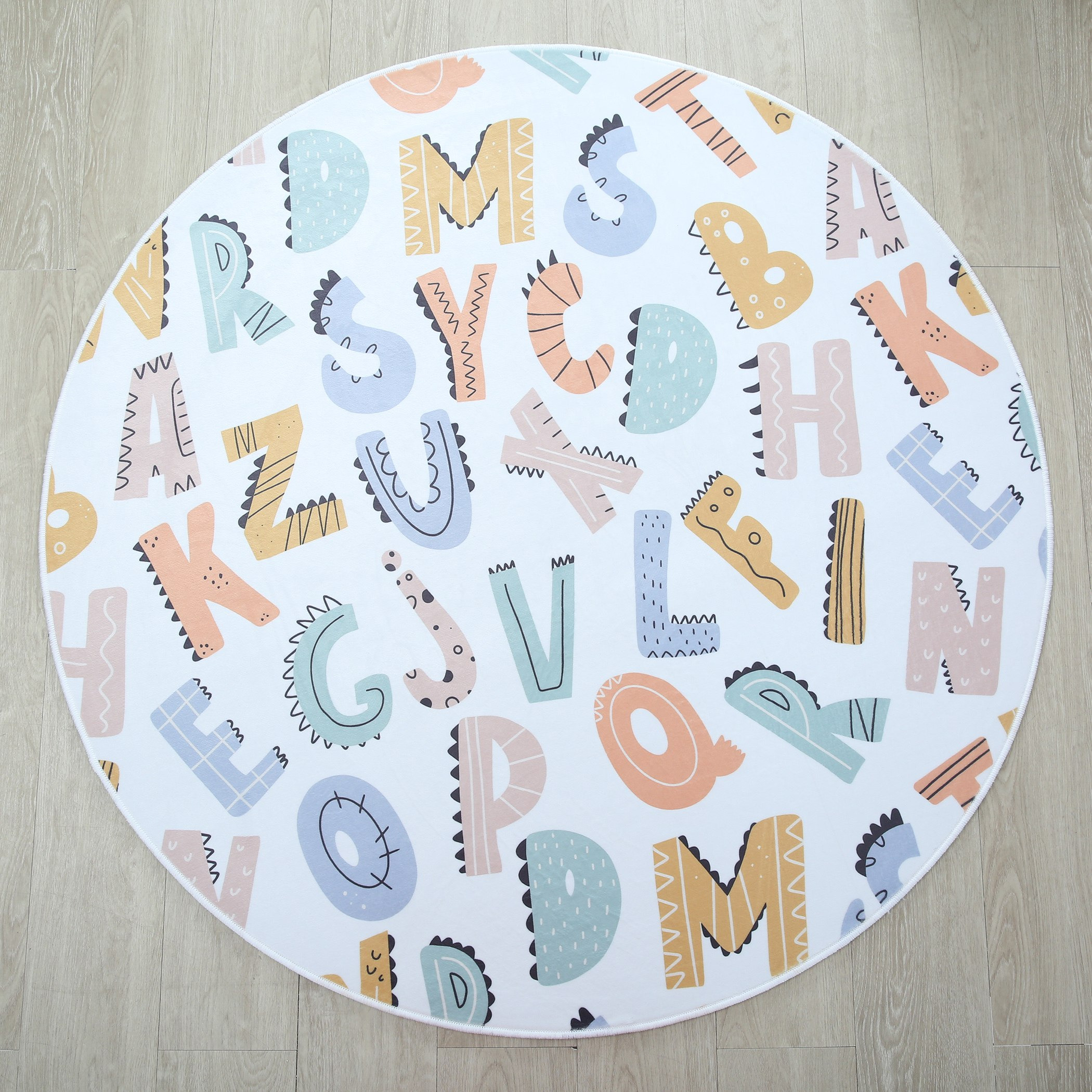 سجادة فلانيل بطبعات حروف الهجاء رون من بن - 120 سم-hbxhomeware-hbxkidsandyouth-image-5