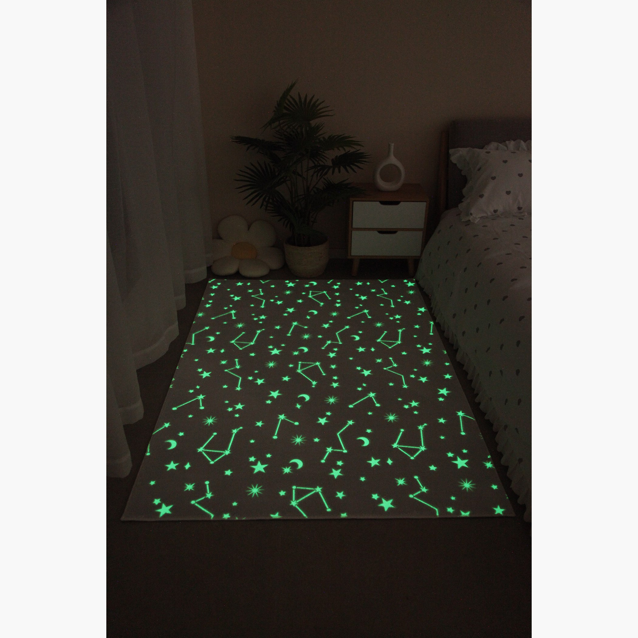Ben Milkyway Luminescence Glow-in-the-Dark Rug - 110x160 cm-hbxhomeware-floorcoverings-rugs-image-2