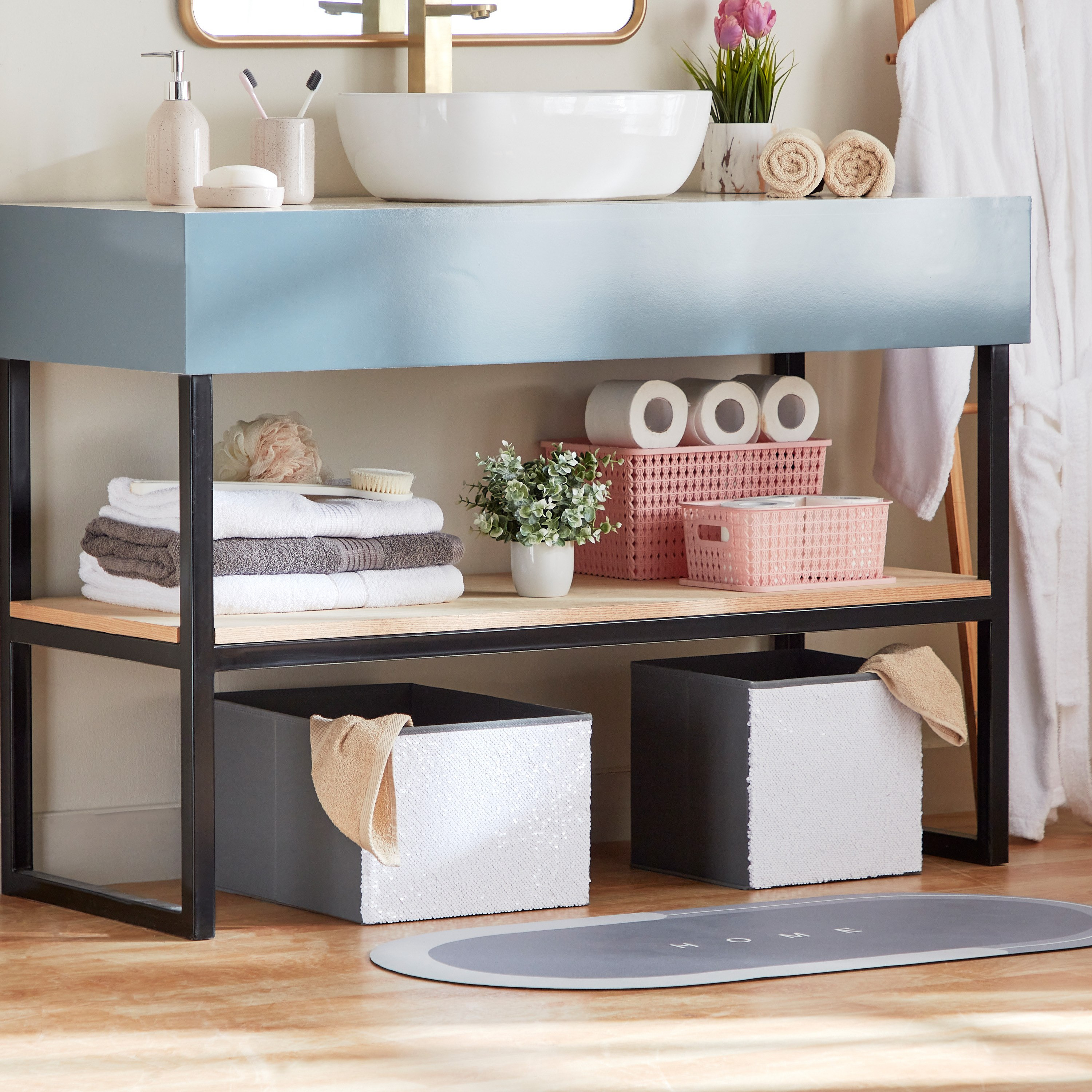 صندوق تخزين غير منسوج من جليتز - 24x42x32 سم-hbxbedroom-bedroomaccessories-bedroomstorage-image-5