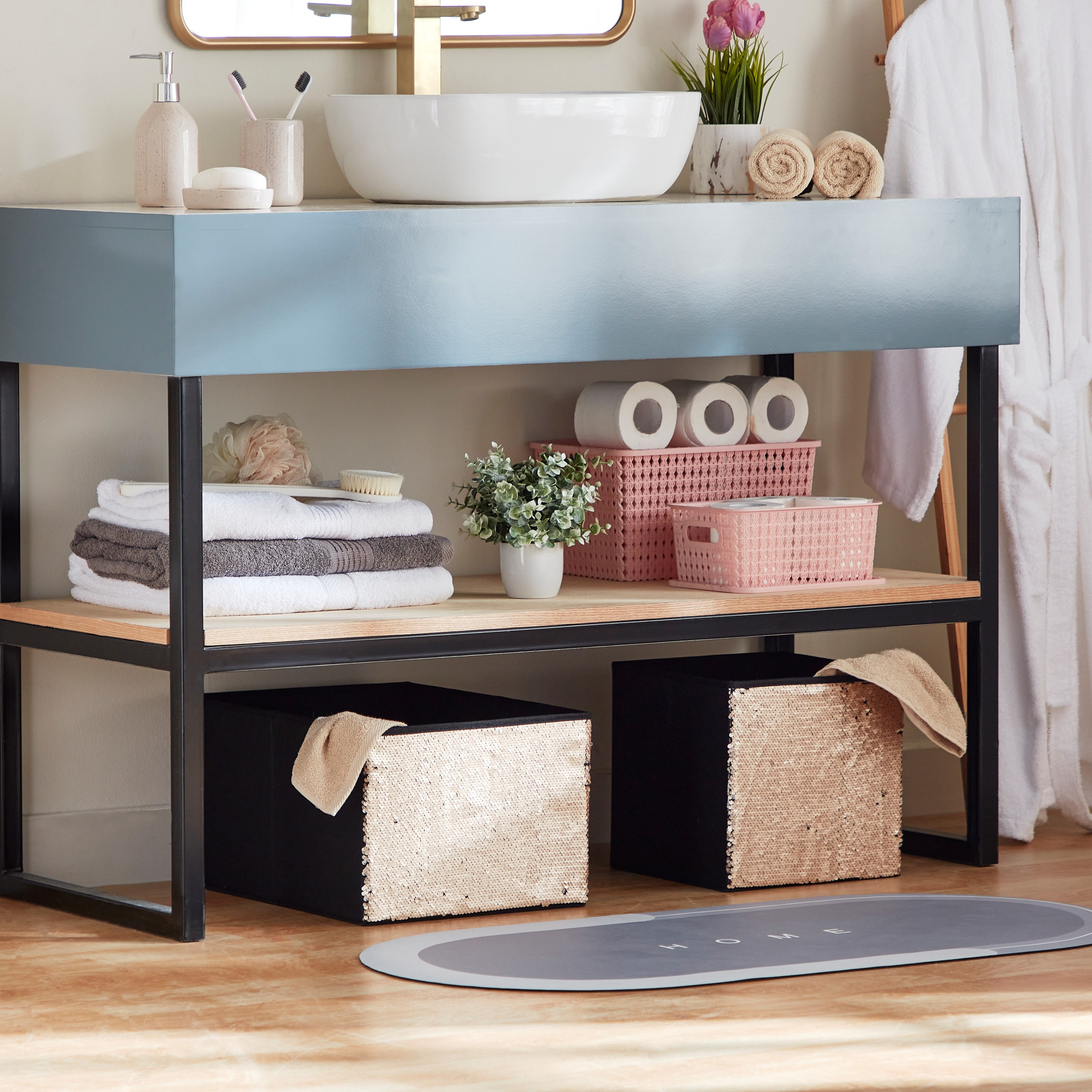 صندوق تخزين غير منسوج من جليتز - 24x42x32 سم-hbxbedroom-bedroomaccessories-bedroomstorage-image-5