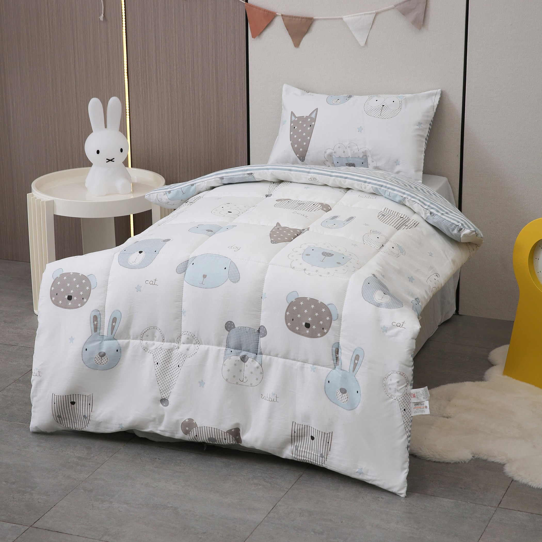 Ron Liam 2-Piece Frenemy Toddler Cotton Comforter Set - 100x140 cm-hbxhomeware-hbxkidsandyouth-image-1