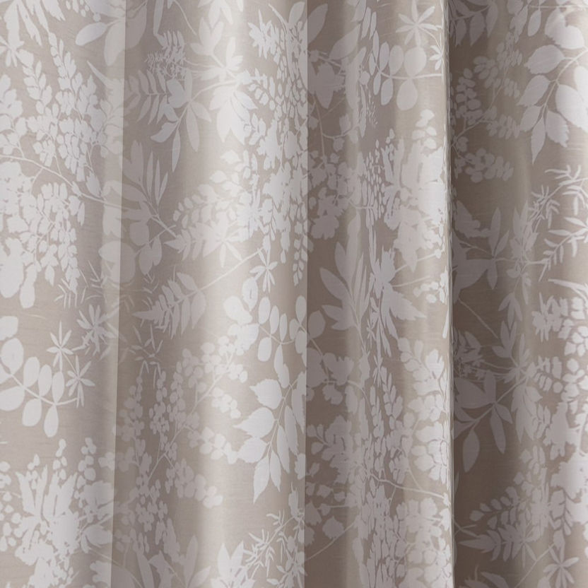 Ruselle Fern Printed Single Curtain - 140x240 cm-Curtains-image-2