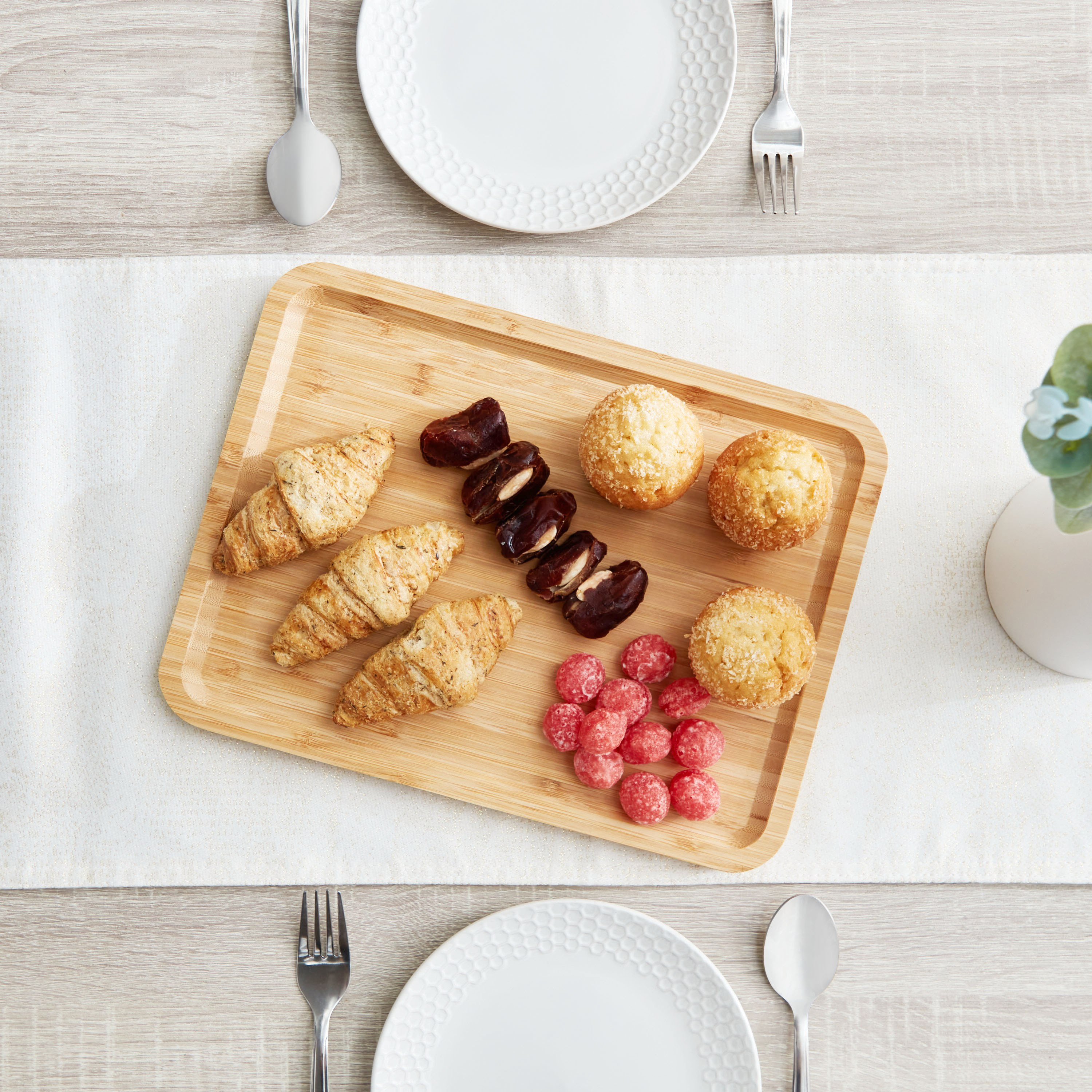 Bamboo Rectangular Large Tray - 34 cm-hbxdecorandfurnishings-tabletop-serveware-image-1