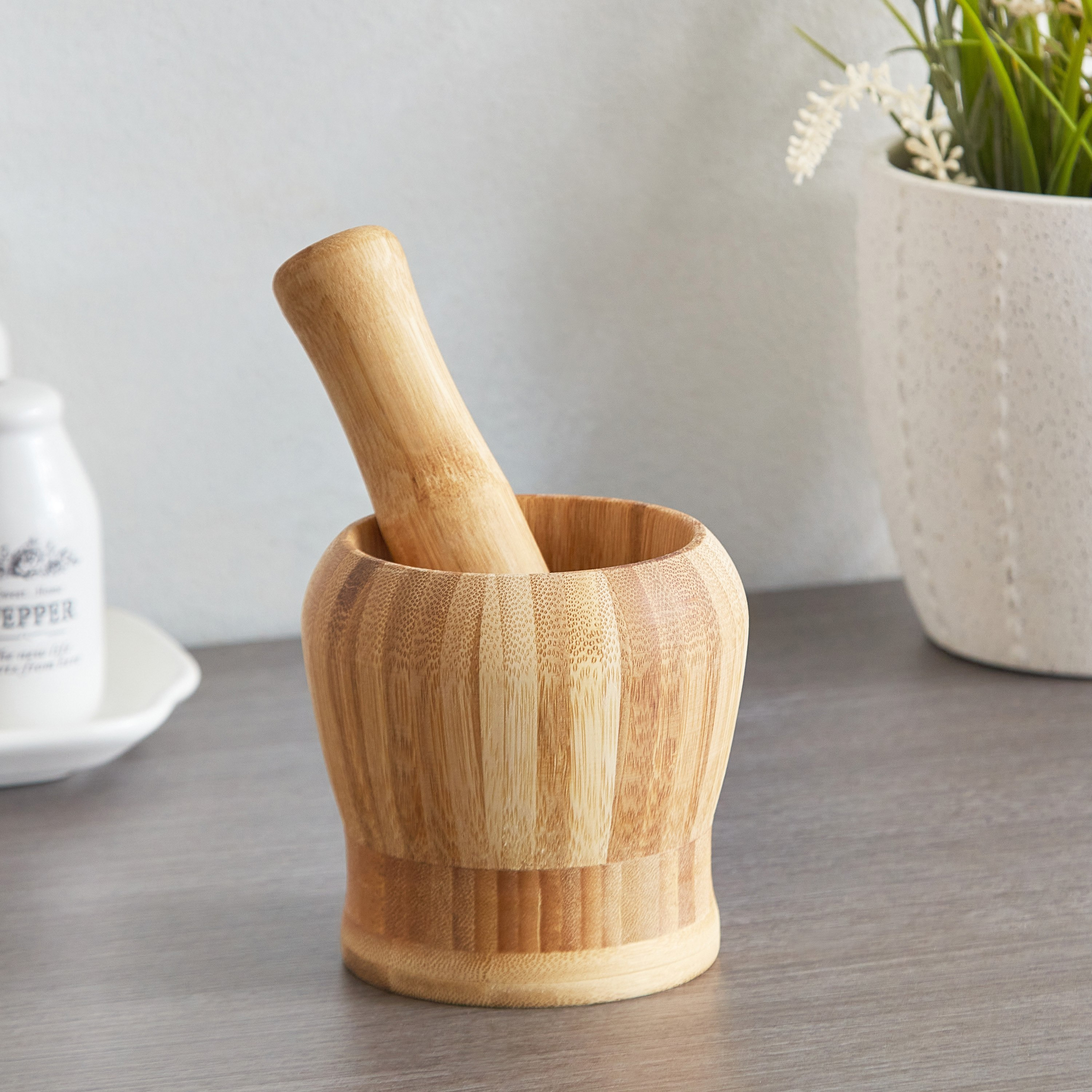 Bamboo Mortar Pestle-hbxhomeware-hbxkitchen-image-1