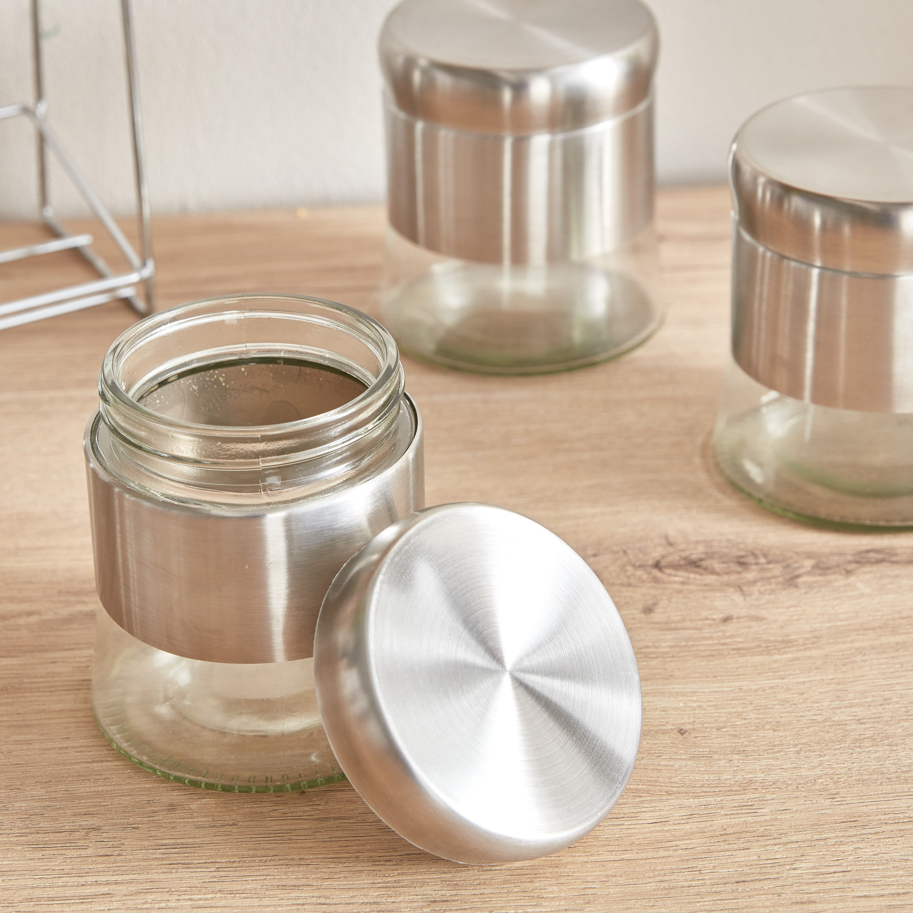 طقم جرات توابل زجاج  بحامل- 12 قطعة من إيسينشيال-hbxhomeware-hbxkitchen-image-5