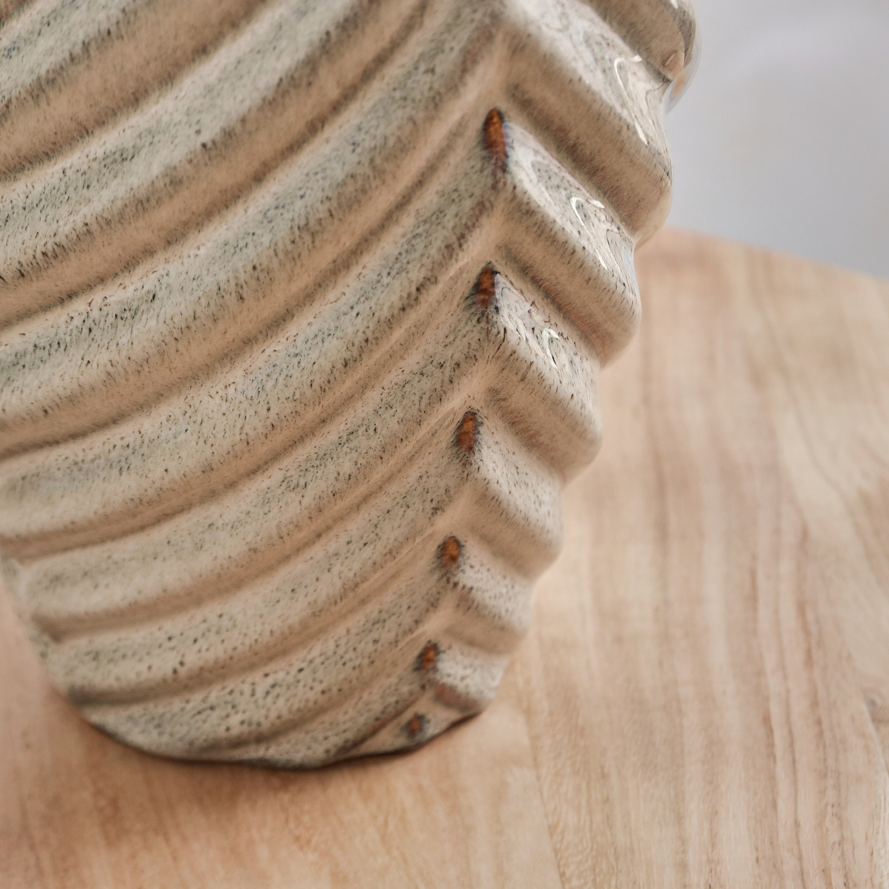 Koby Voila Ceramic Natural Vase - 16x16x25.5 cm-hbxbedroom-decorandaccessories-vases-image-4