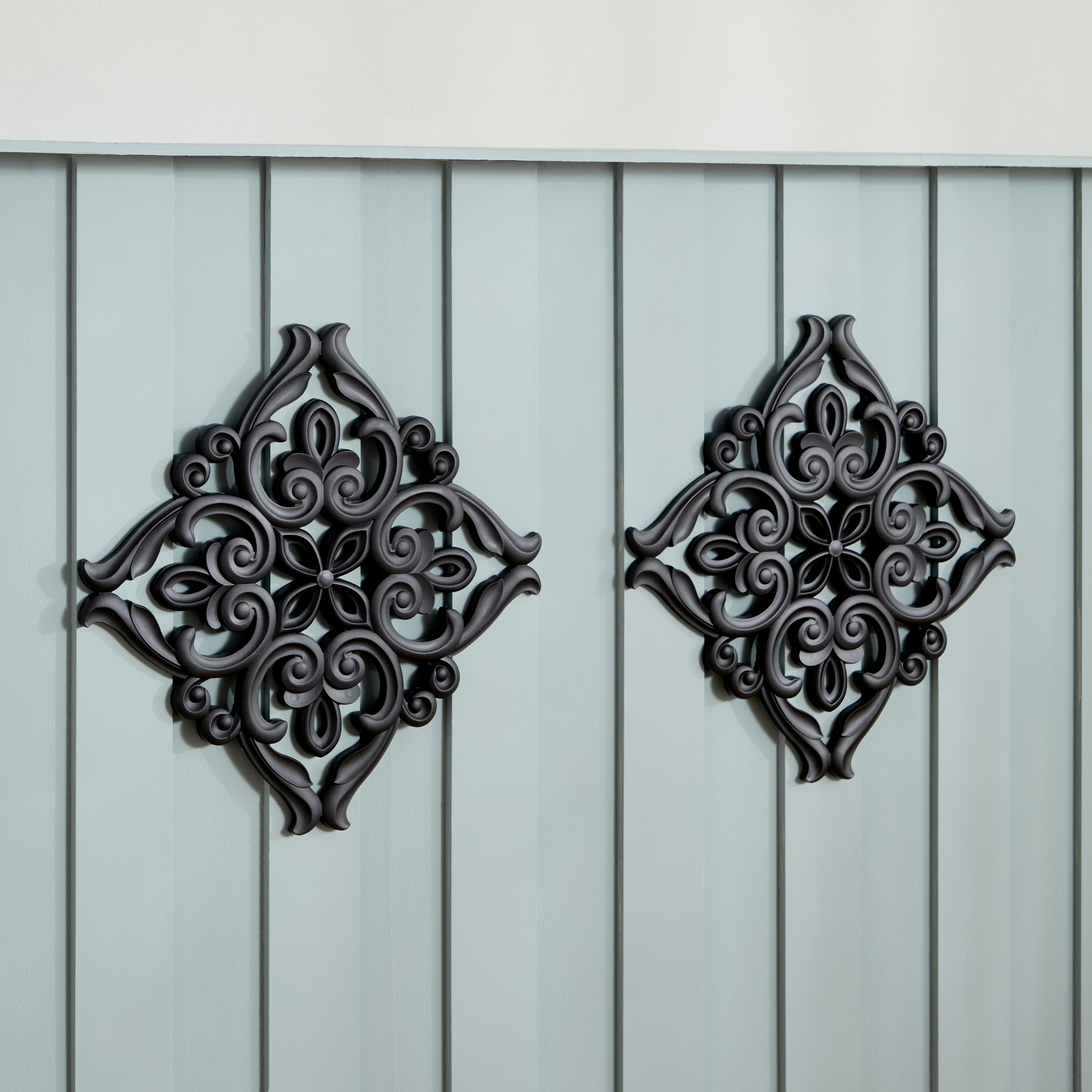 طقم ألواح حائط مربعة قطعتين من زويا - 40x2x40 سم-hbxdiningroom-walldecor-wallart-image-1